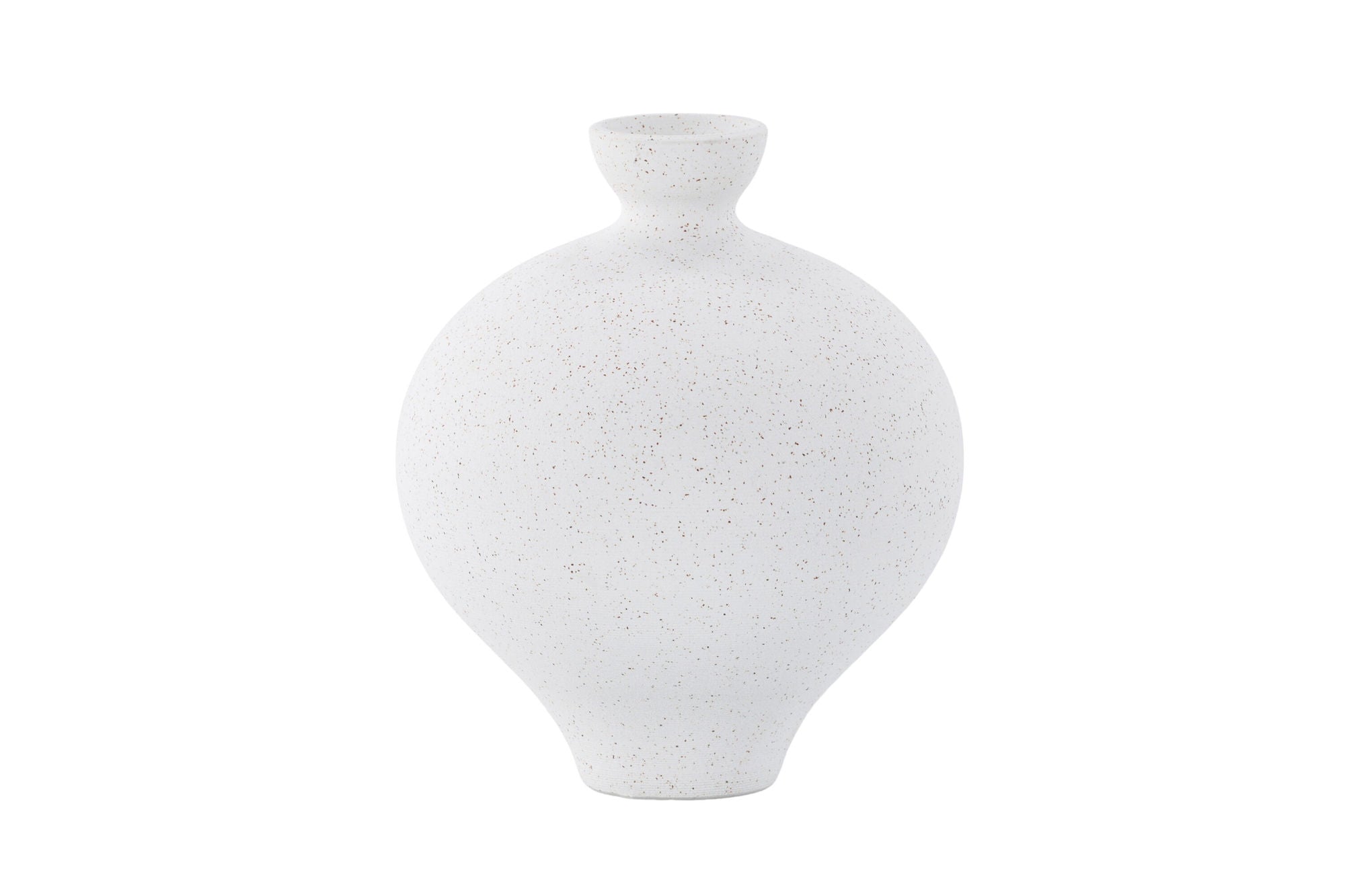 Venture Home Rellis Vase - White/Black Dots - D6*H24*B20cm