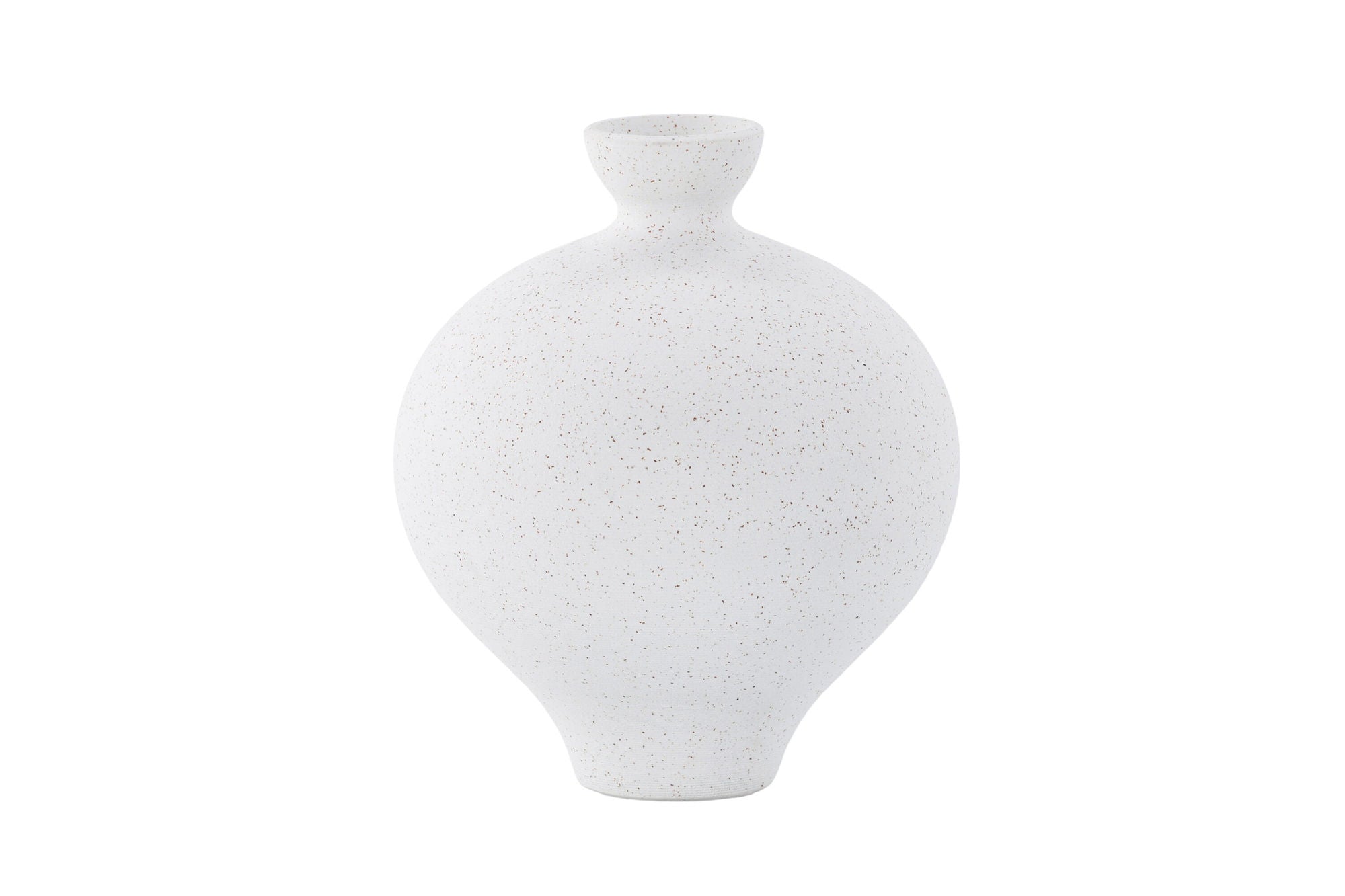 Venture Home Rellis Vase - White/Black Dots - D6*H24*B20cm