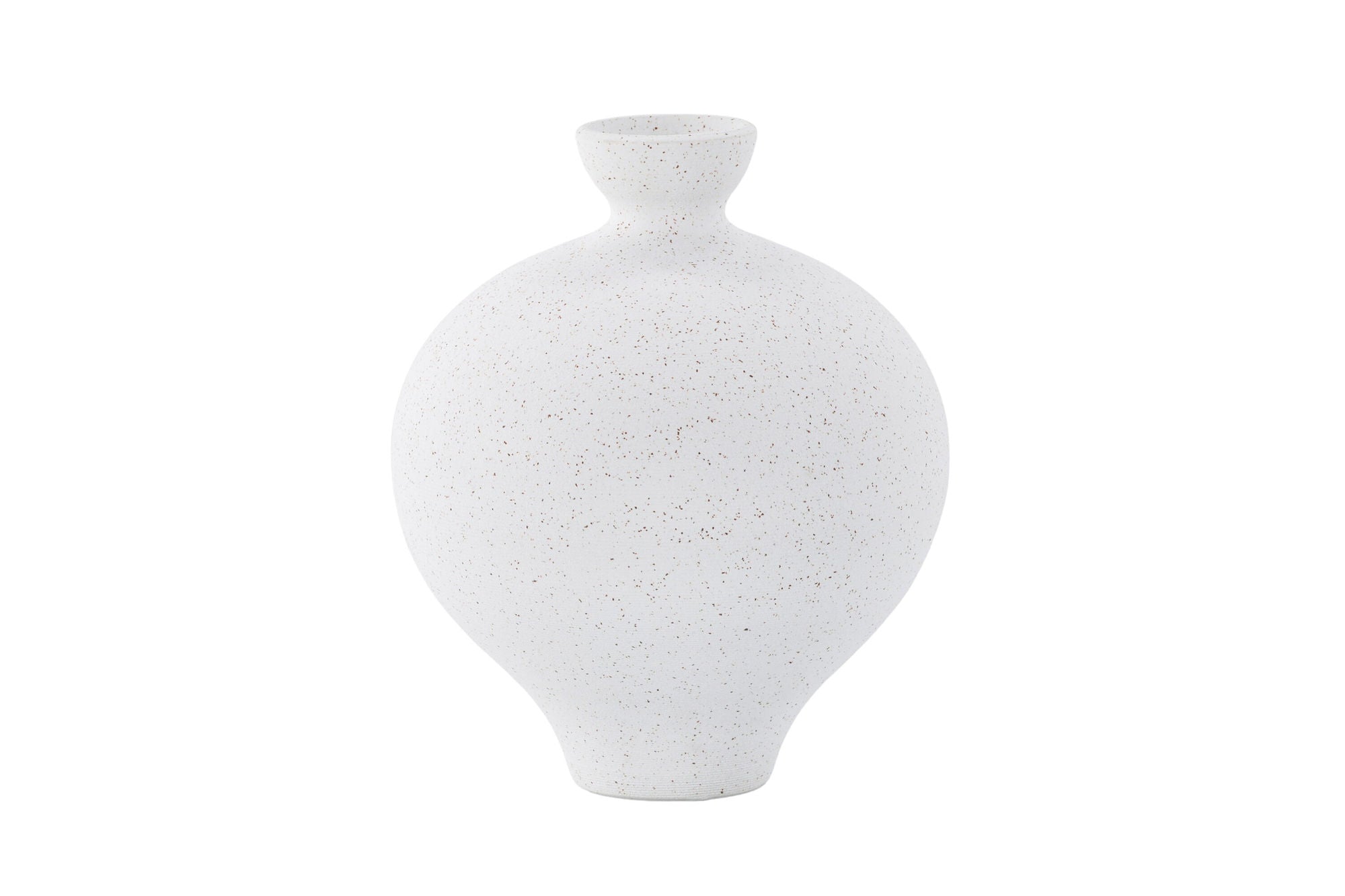 Venture Home Rellis Vase - White/Black Dots - D6*H24*B20cm