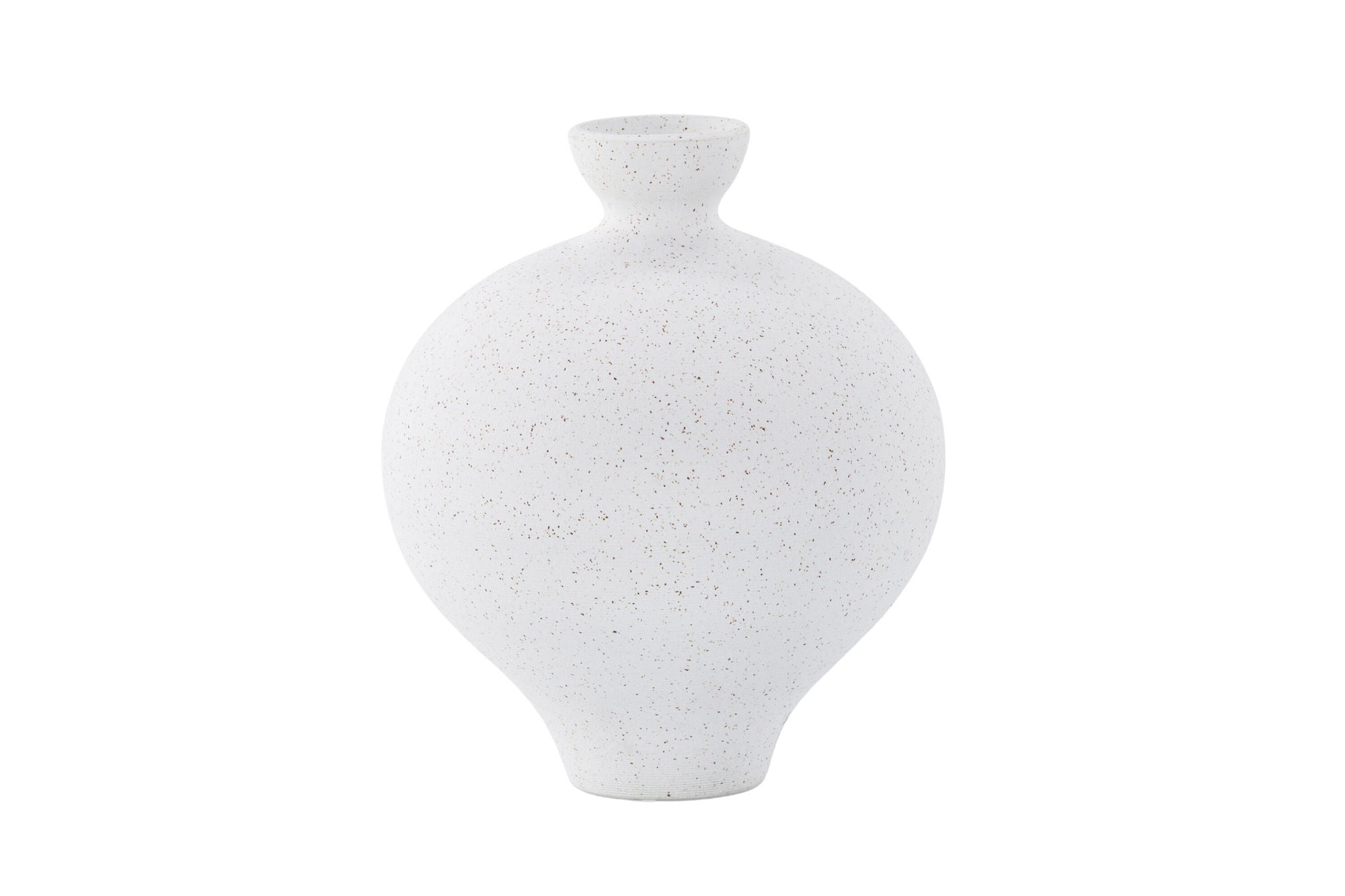 Venture Home Rellis Vase - White/Black Dots - D6*H24*B20cm