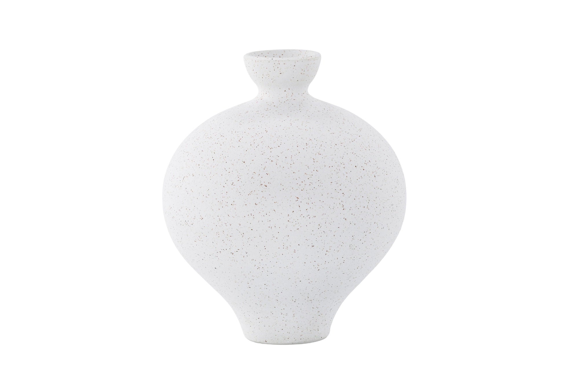 Venture Home Rellis Vase - White/Black Dots - D6*H24*B20cm