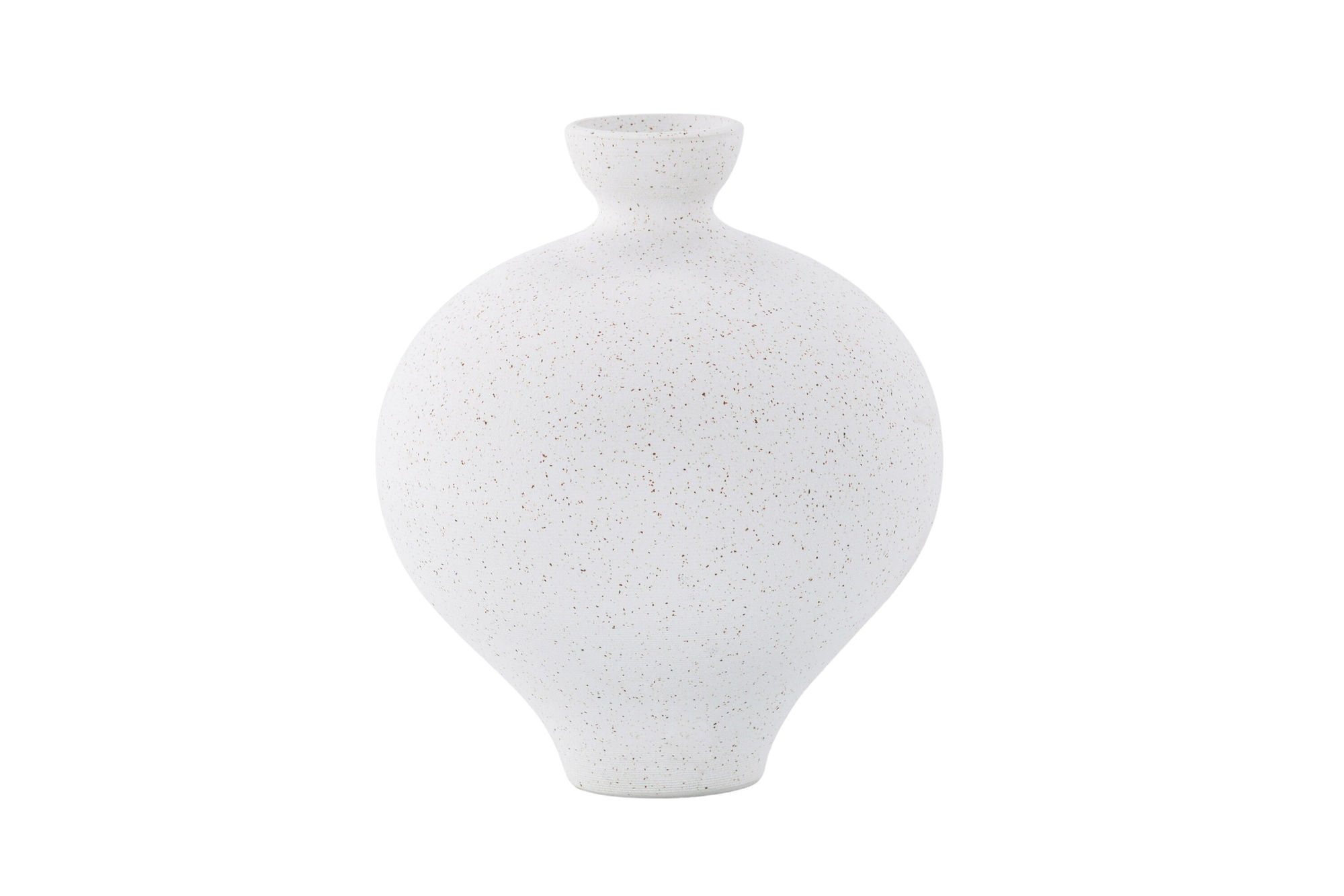 Venture Home Rellis Vase - White/Black Dots - D6*H24*B20cm