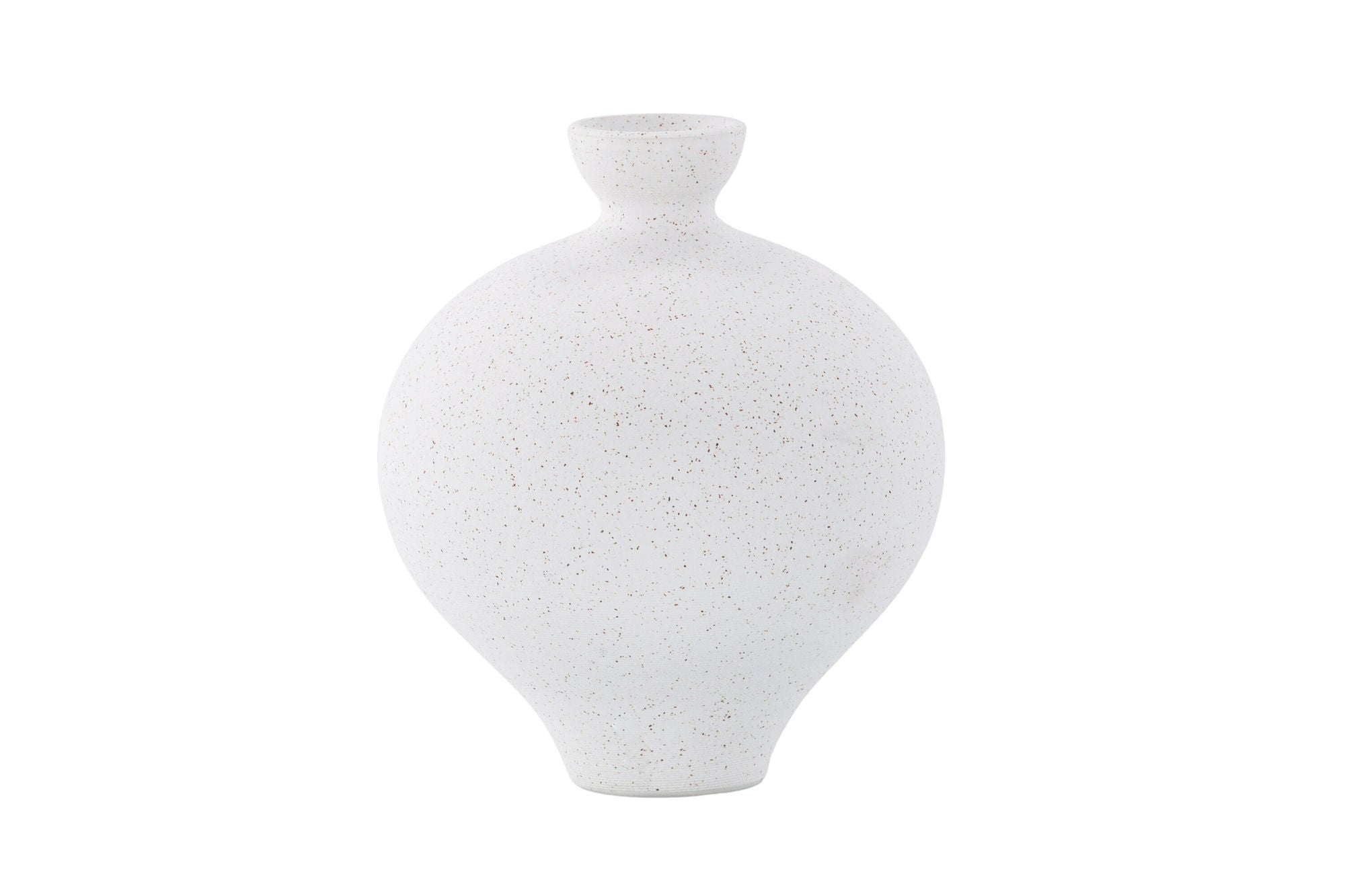 Venture Home Rellis Vase - White/Black Dots - D6*H24*B20cm