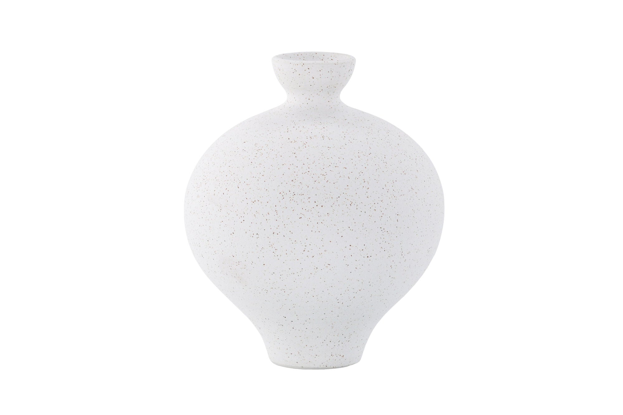 Venture Home Rellis Vase - White/Black Dots - D6*H24*B20cm