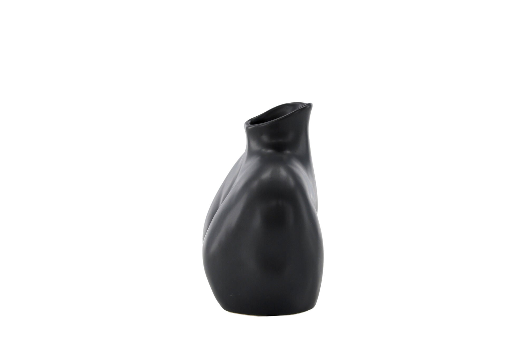 Venture Home Harvey Vase - Matte Black - 17*10*15Hcm
