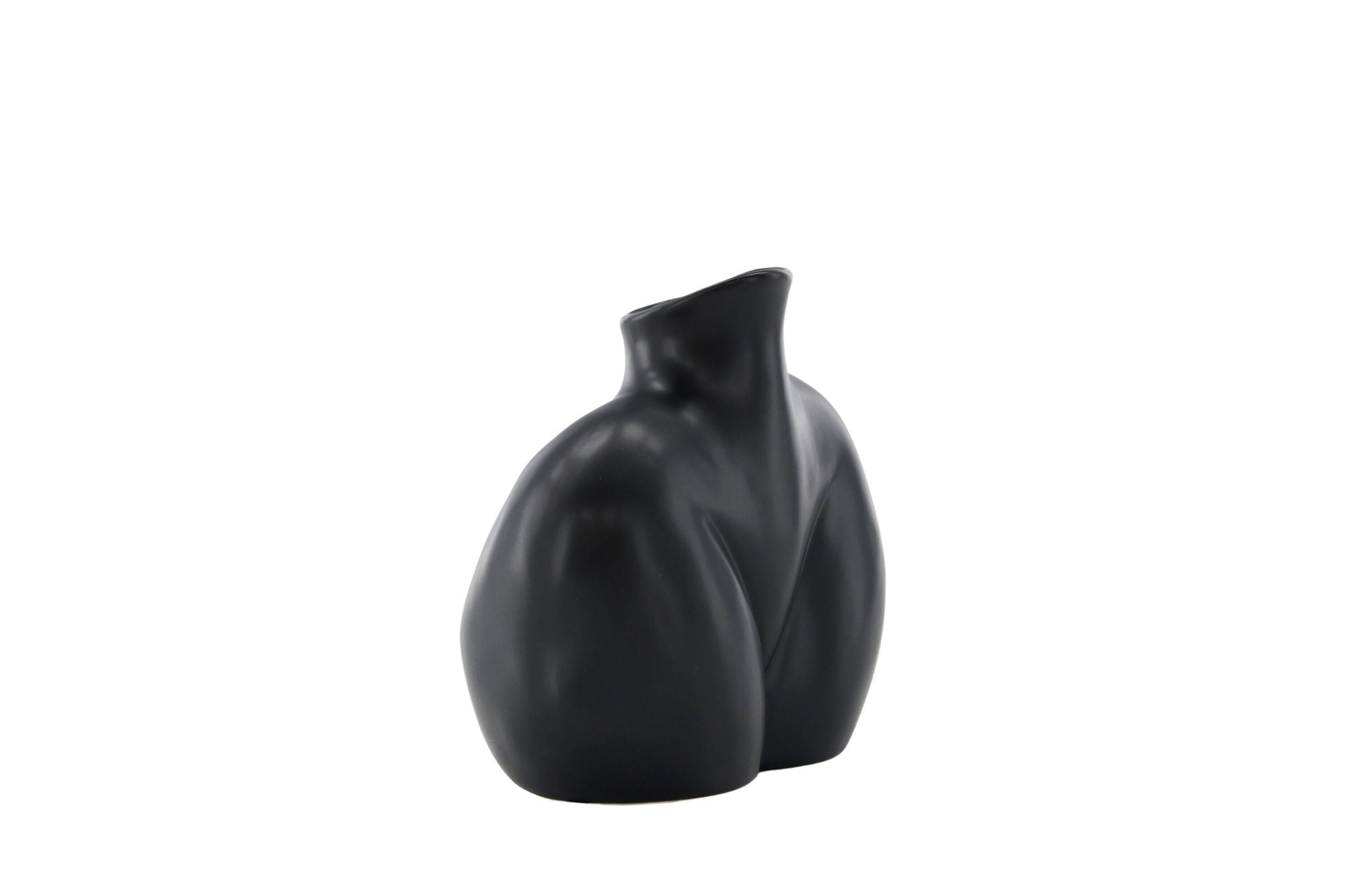 Venture Home Harvey Vase - Matte Black - 17*10*15Hcm