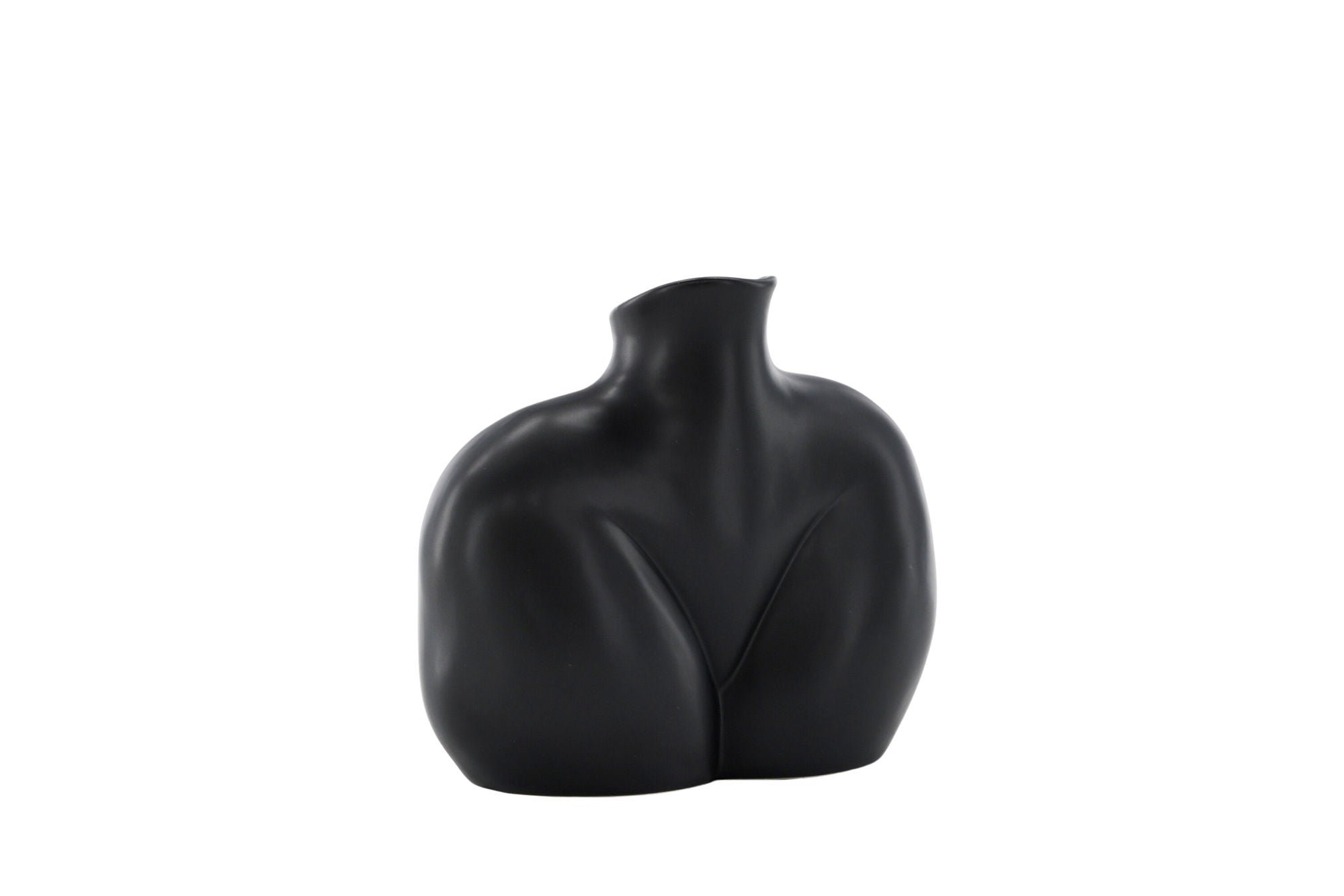 Venture Home Harvey Vase - Matte Black - 17*10*15Hcm