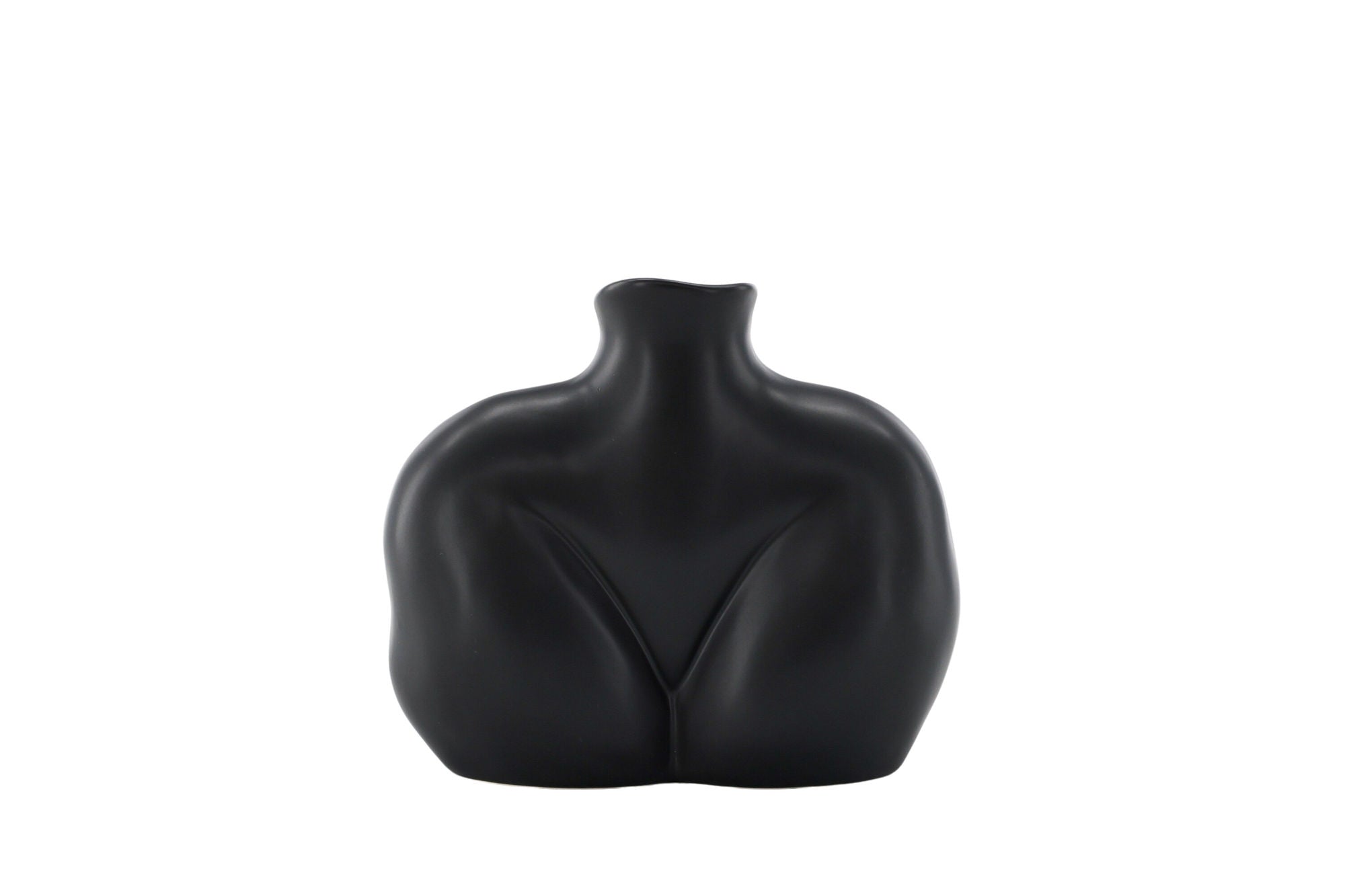 Venture Home Harvey Vase - Matte Black - 17*10*15Hcm