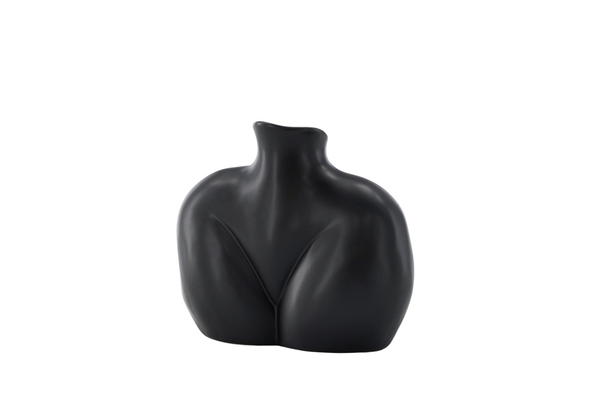 Venture Home Harvey Vase - Matte Black - 17*10*15Hcm