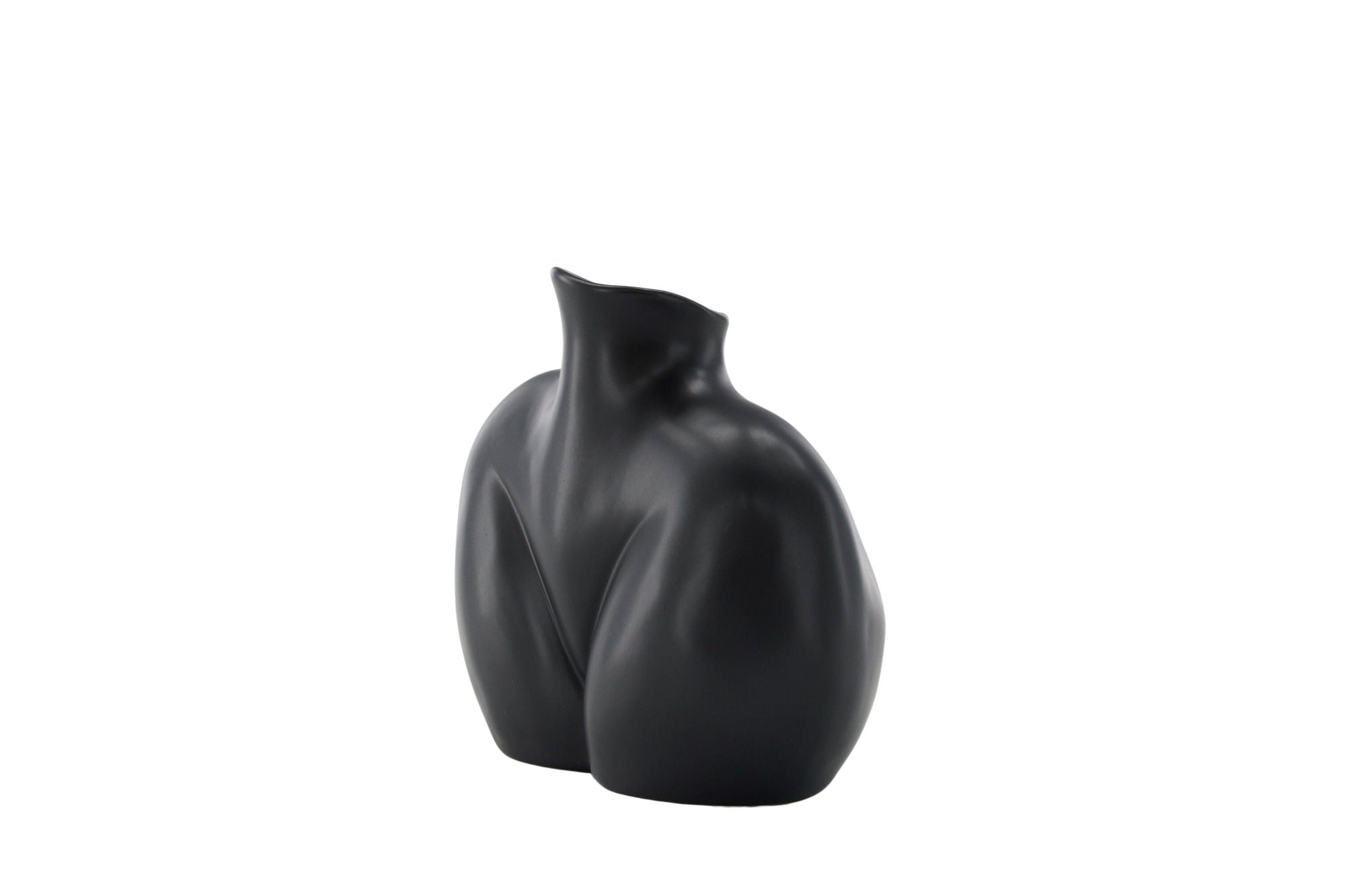 Venture Home Harvey Vase - Matte Black - 17*10*15Hcm