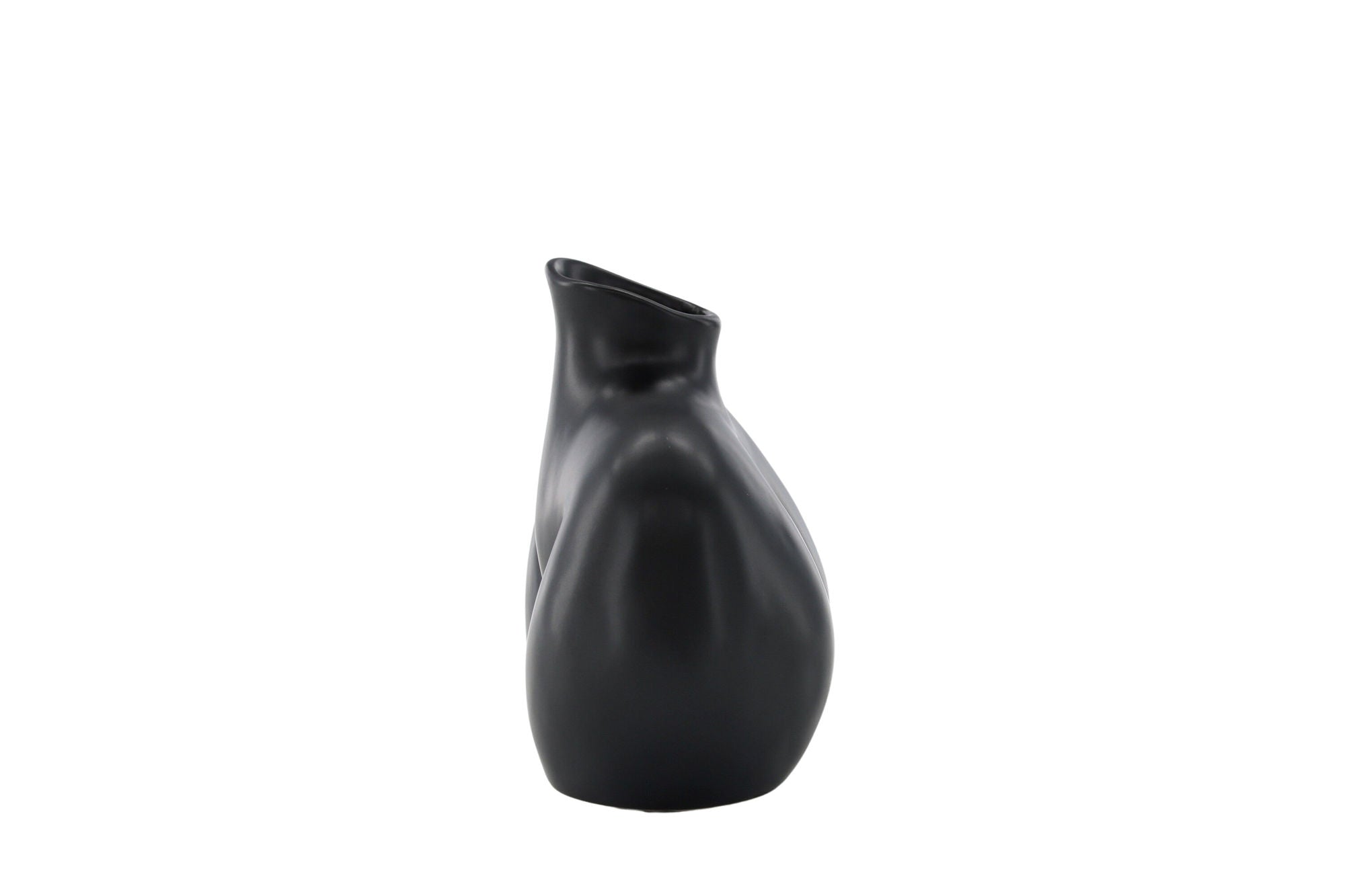 Venture Home Harvey Vase - Matte Black - 17*10*15Hcm