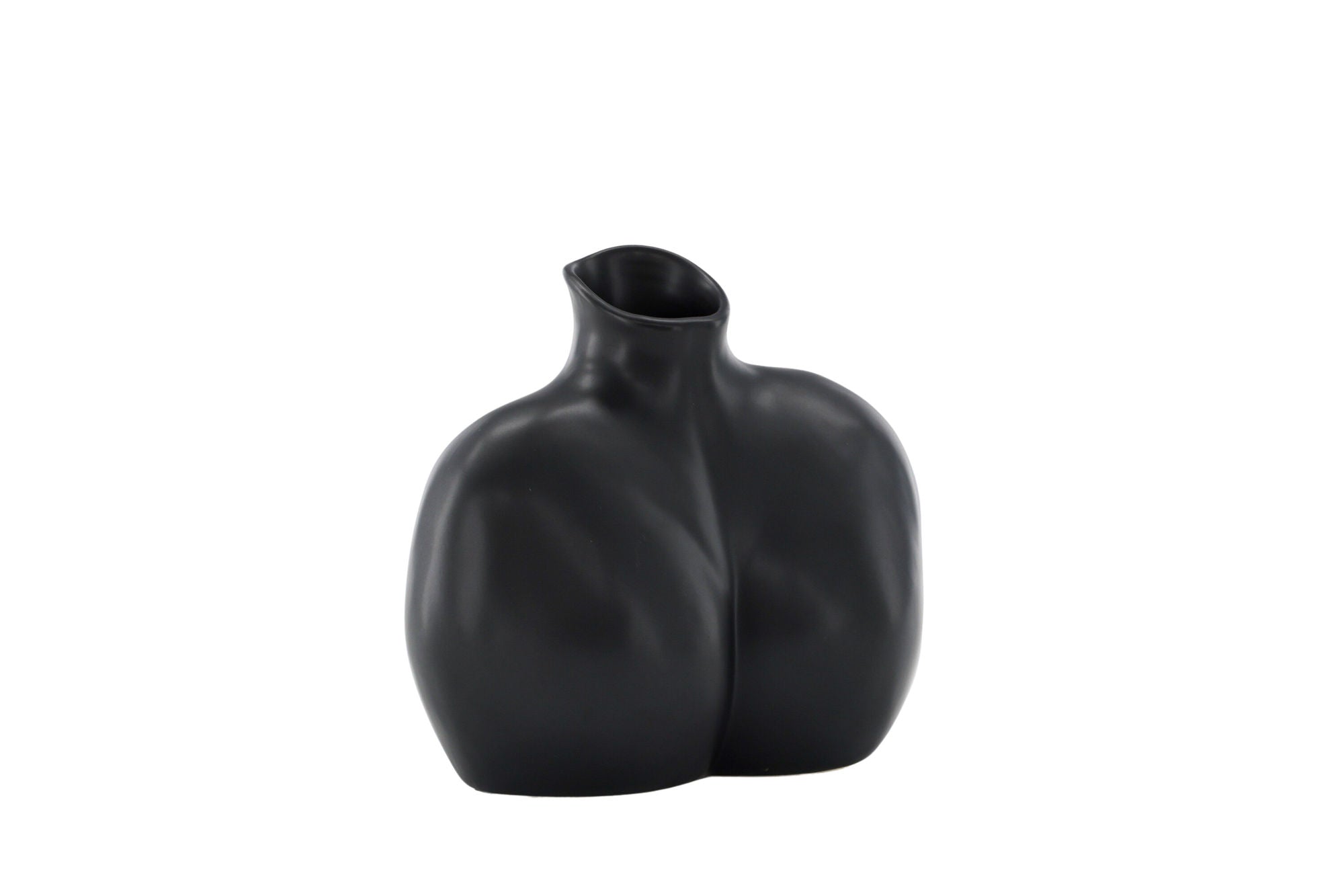 Venture Home Harvey Vase - Matte Black - 17*10*15Hcm