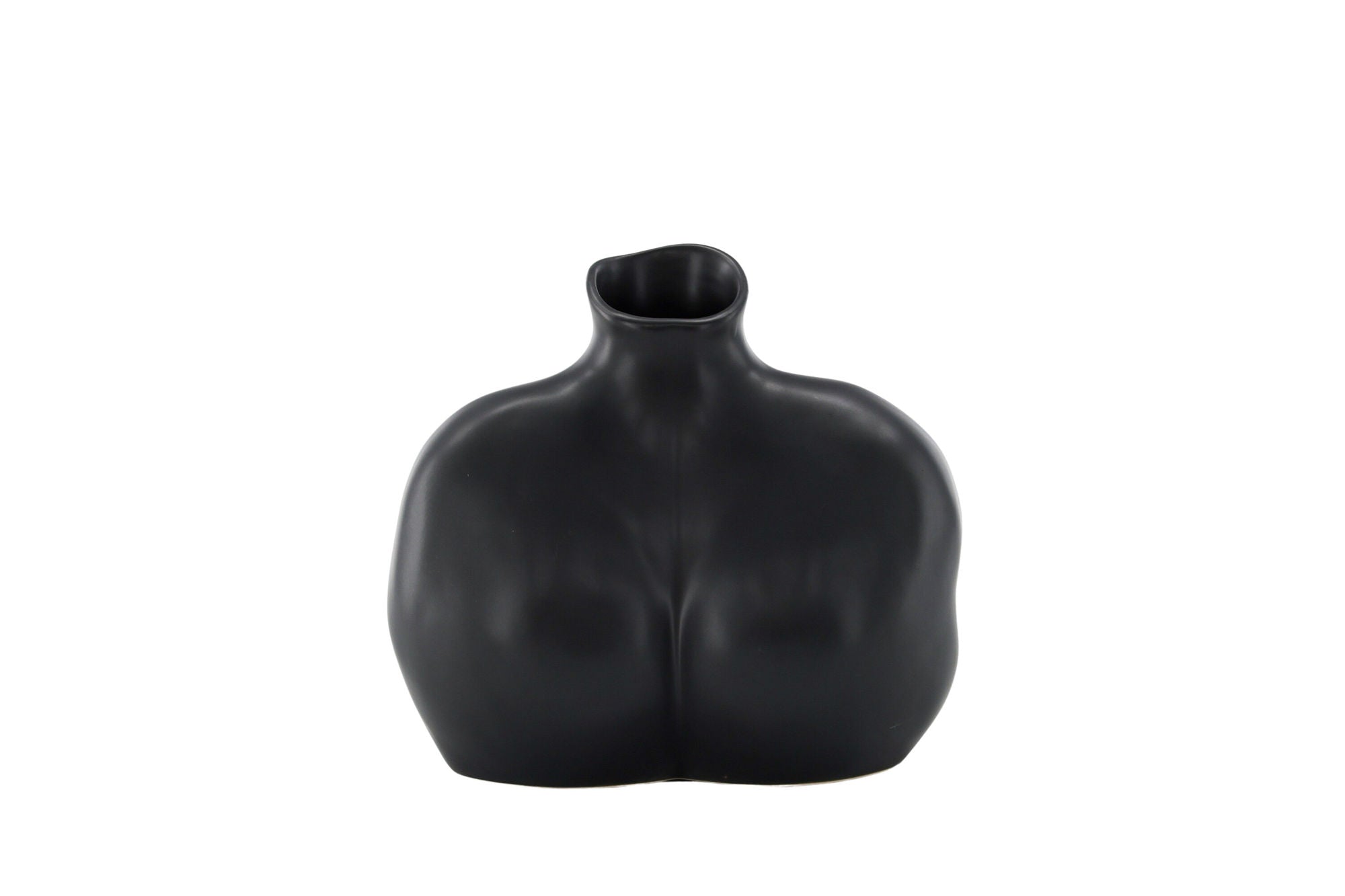 Venture Home Harvey Vase - Matte Black - 17*10*15Hcm