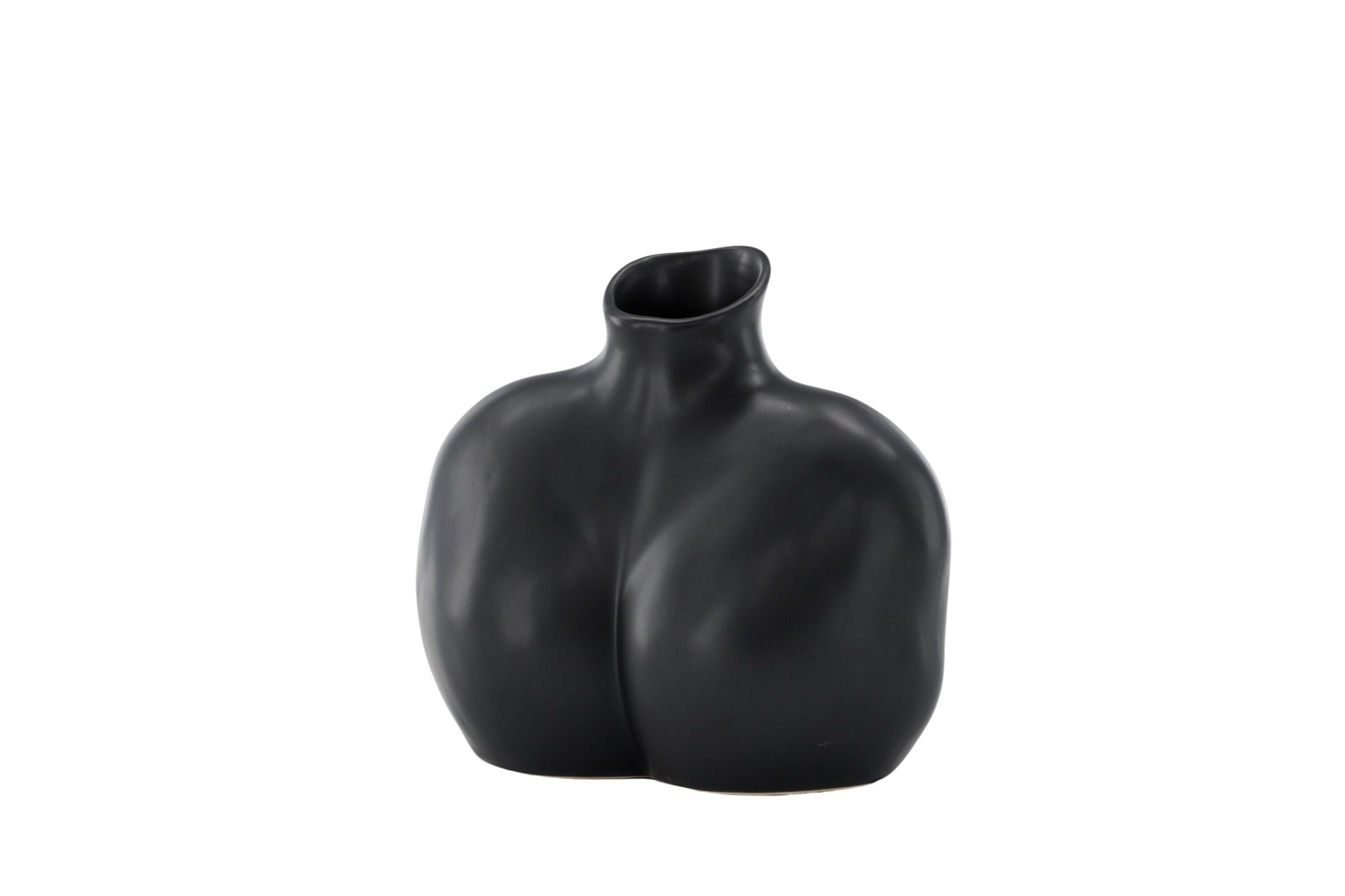 Venture Home Harvey Vase - Matte Black - 17*10*15Hcm