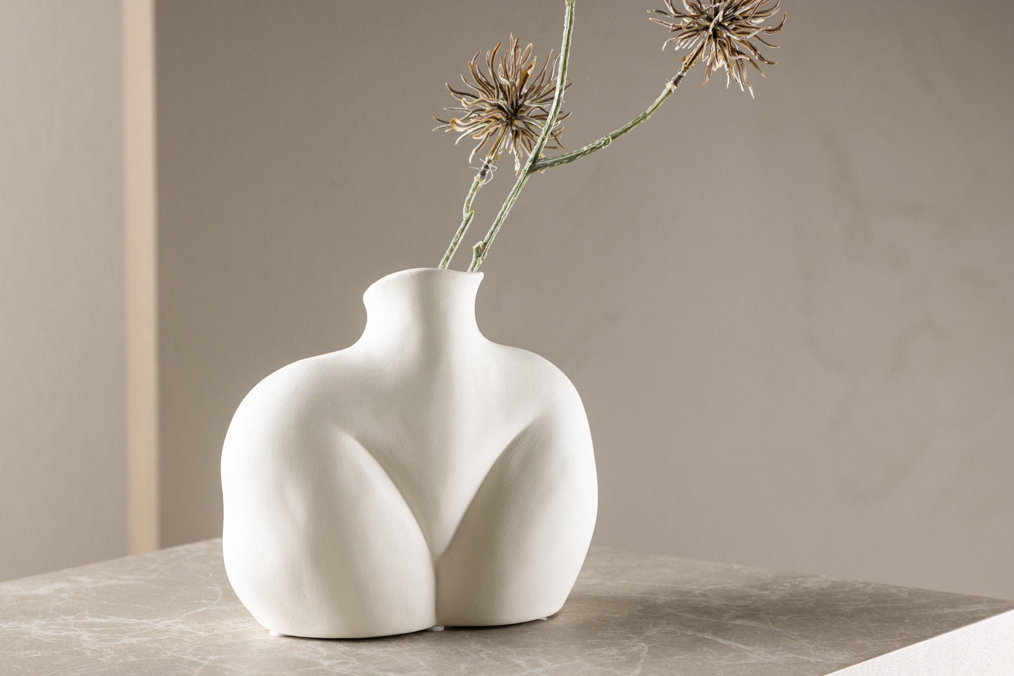 Venture Home Harvey Vase - Offwhite - 17*10*15Hcm