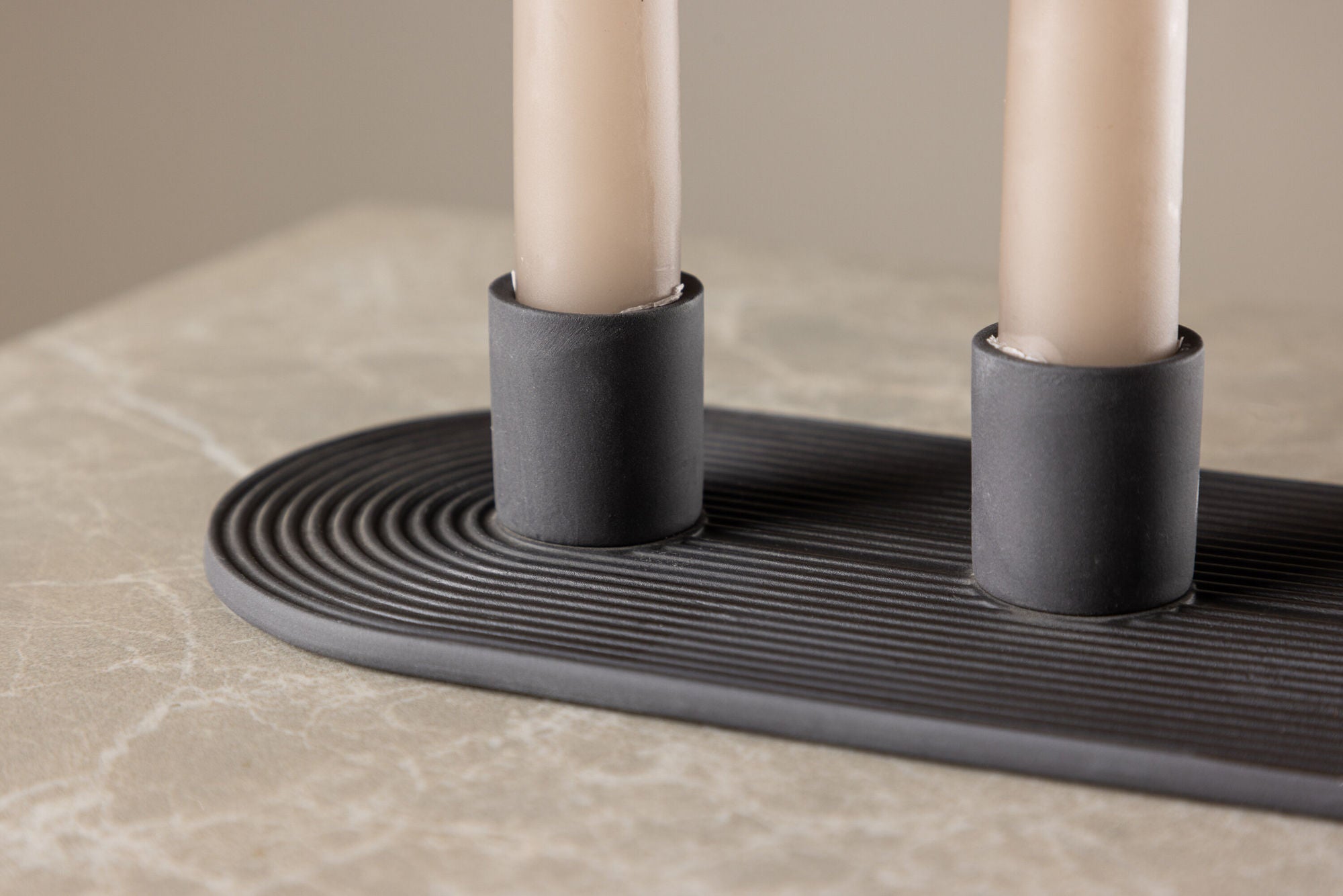 Venture Home Dian Candlestick - Black - W24*H4cm