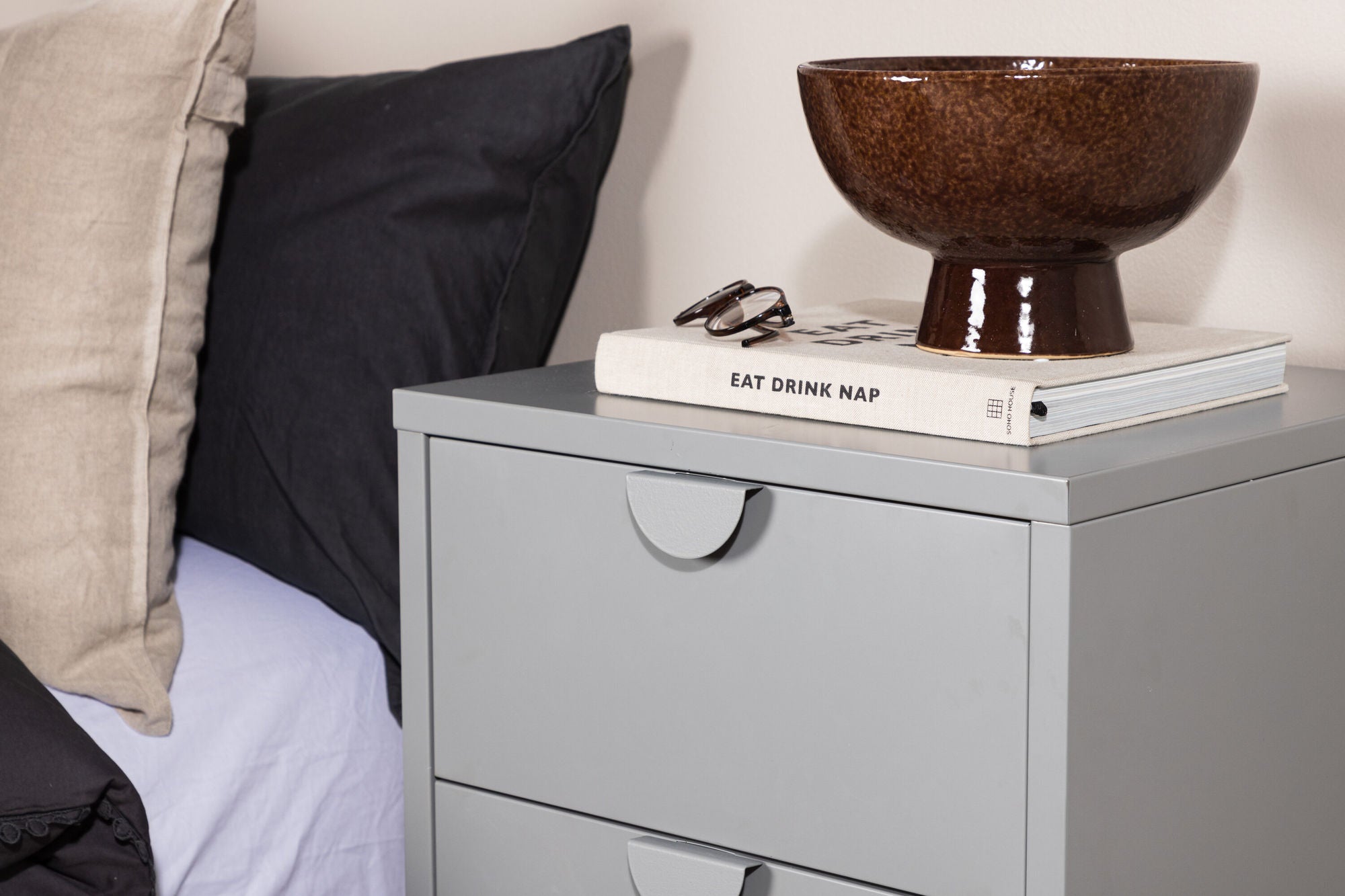 Venture Home Piring 2 Drawer - Light Grey / Light Grey