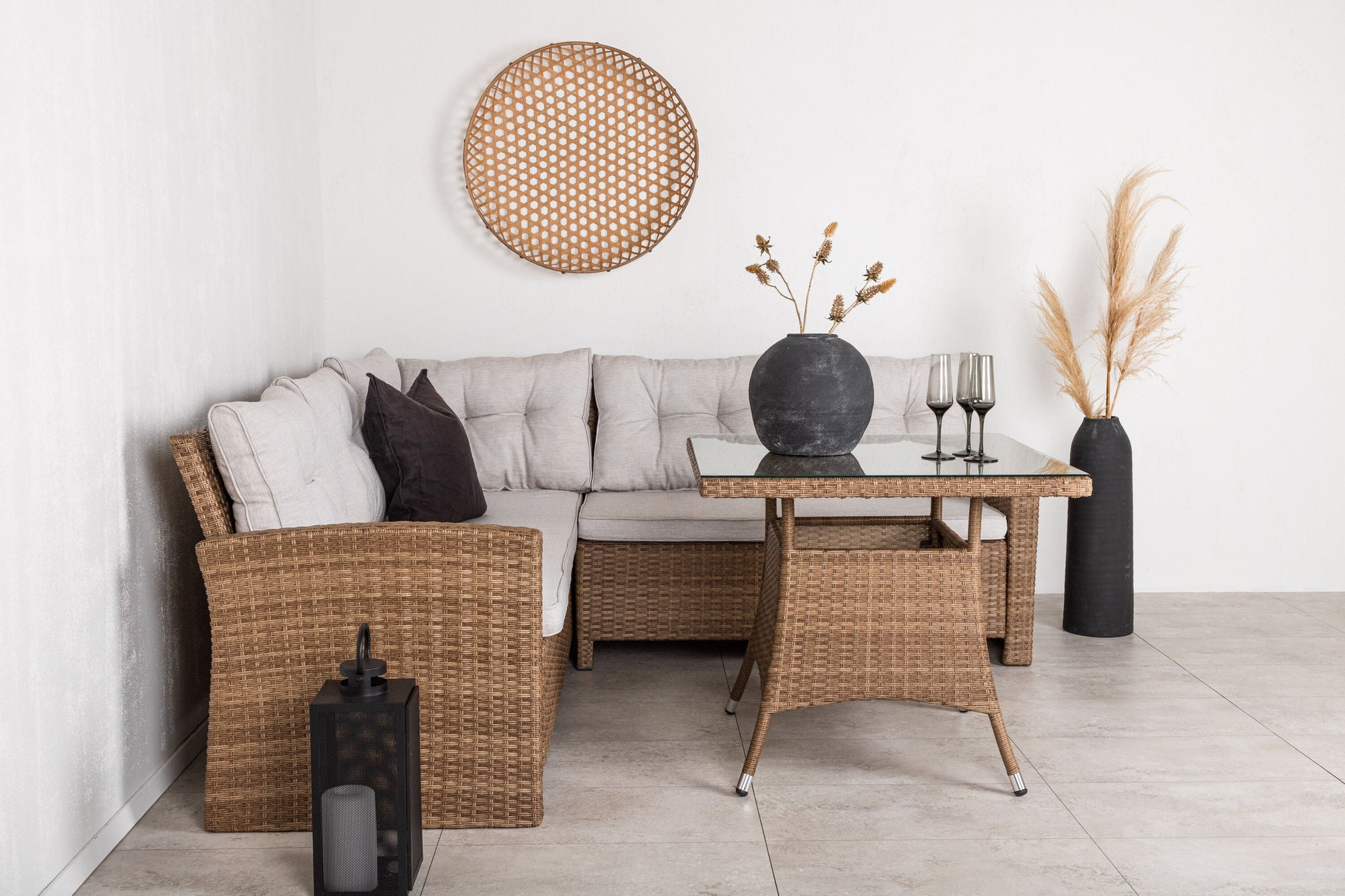 Venture Home Watford hjørne sofa - Nature/Nature