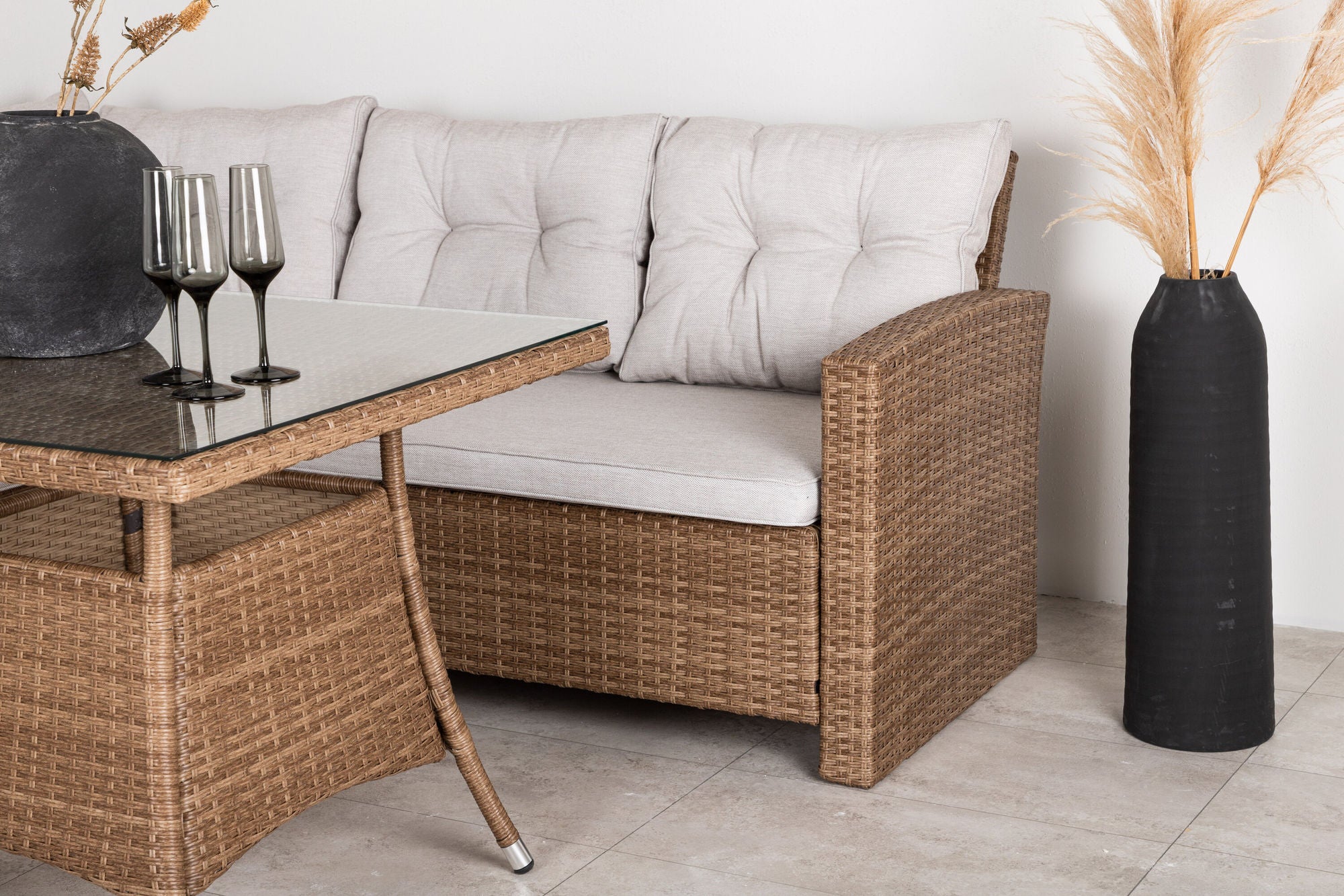 Venture Home Watford hjørne sofa - Nature/Nature