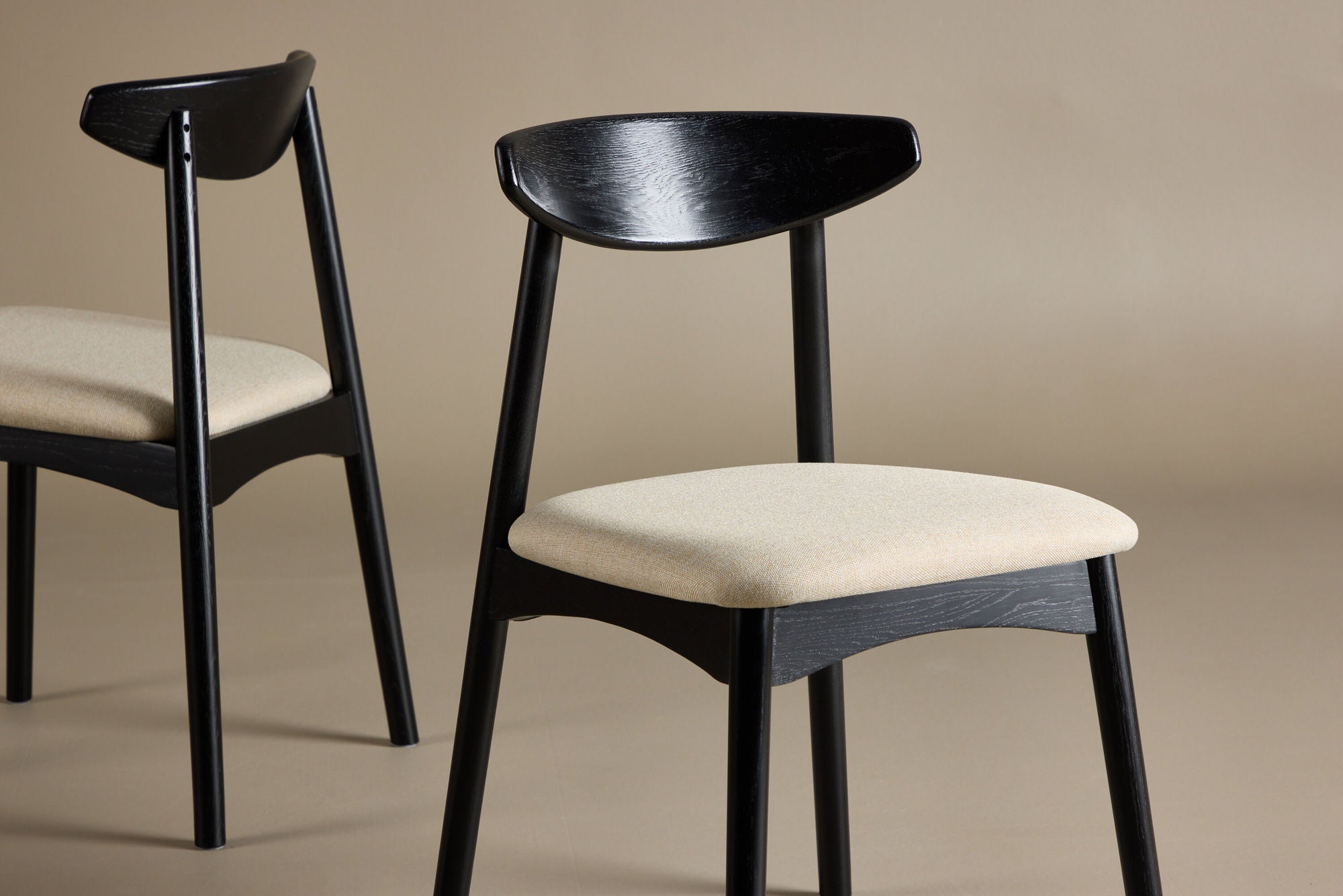 Vind Ven Spisebordsstol 2-pack - Black /