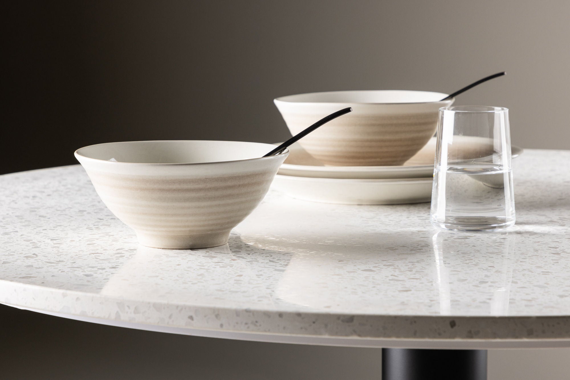 Venture Home Jublie Pasta Bowl 2-pack - Beige - 18*8cm