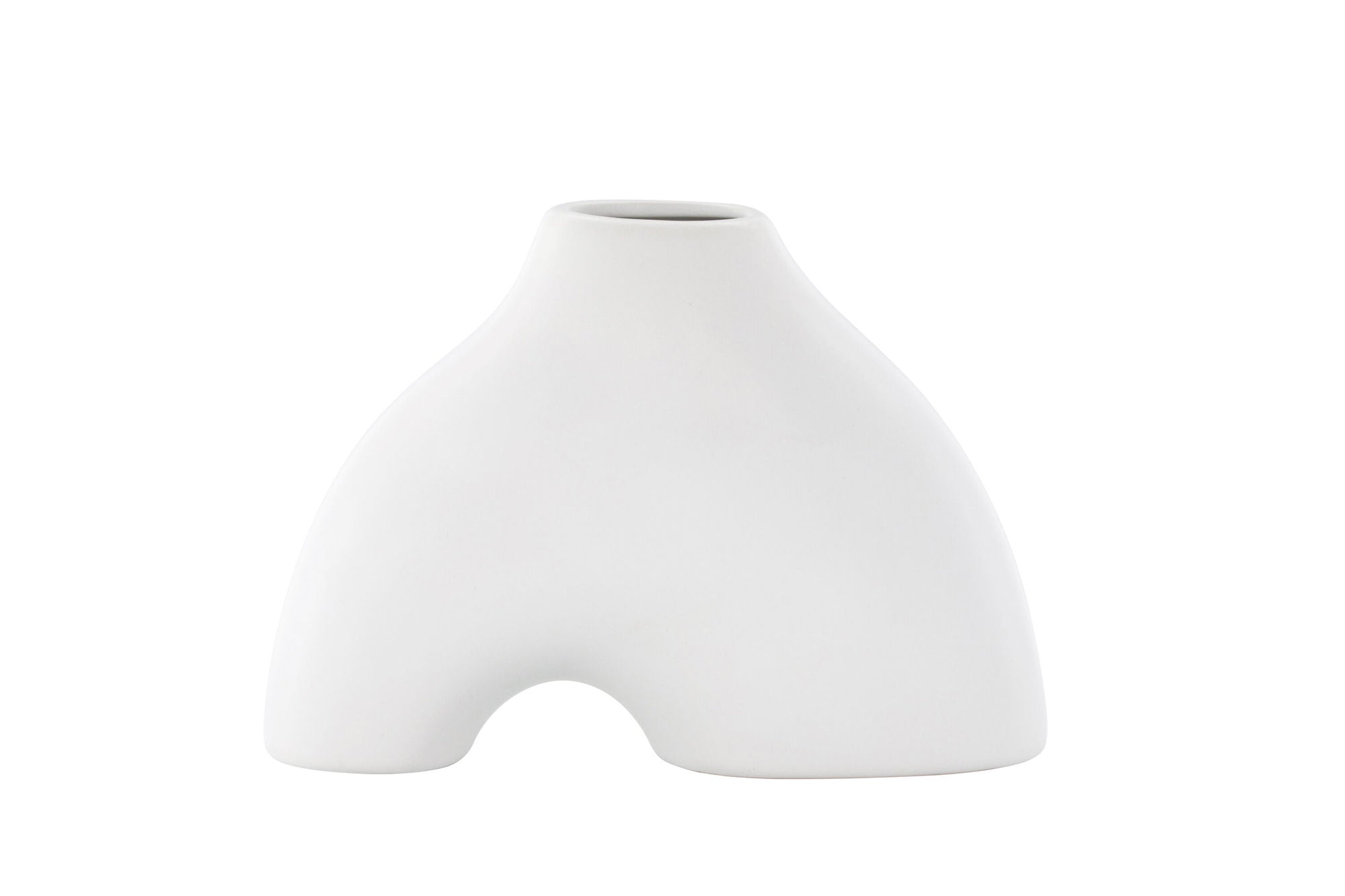 Venture Home Kento Vase - White - 21*8*15Hcm