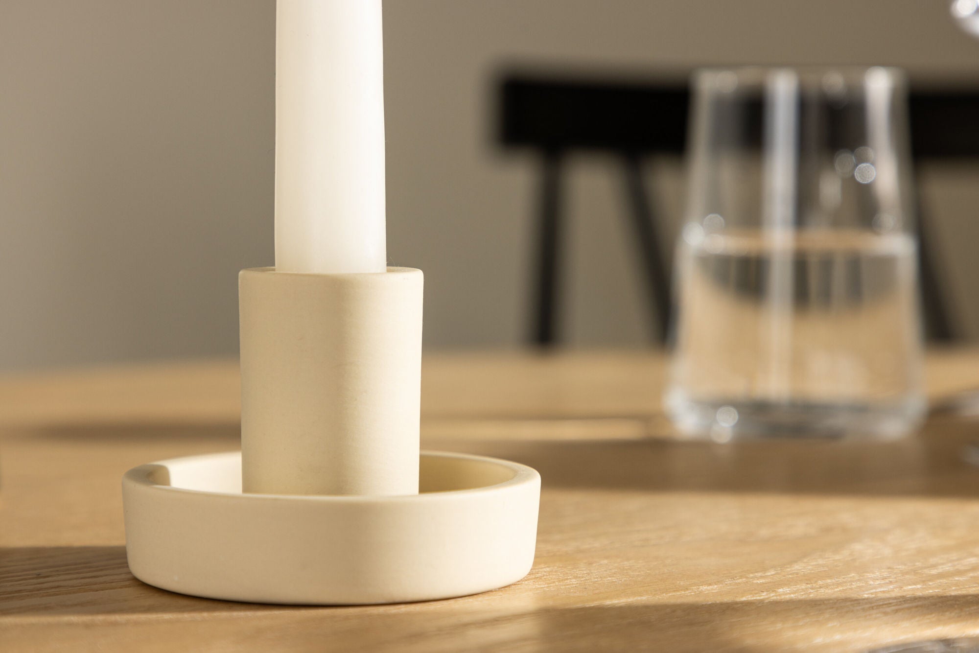 Venture Home Ceco Candlestick - Beige - W11*H6cm