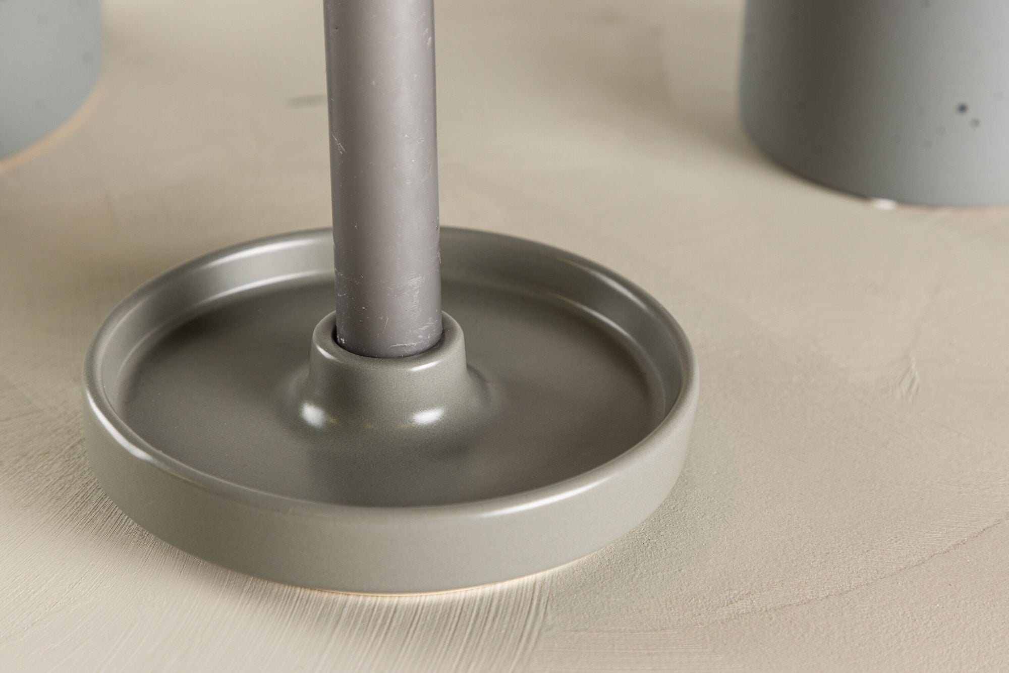 Venture Home Bette Candlestick - Grey - W13*H4cm
