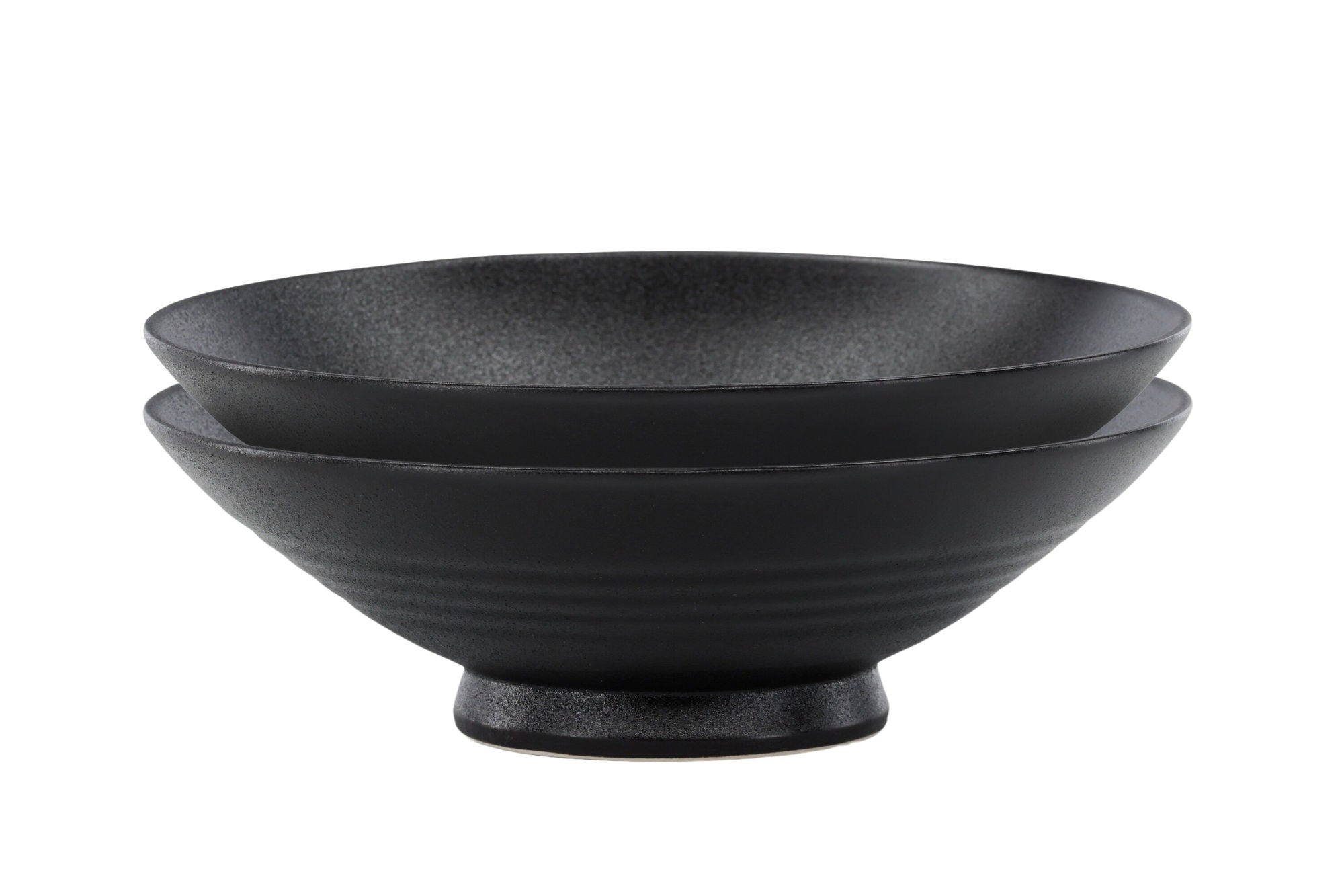 Venture Home Wabi Sabi Bowl 2-pack - Matte Black - 25*8cm