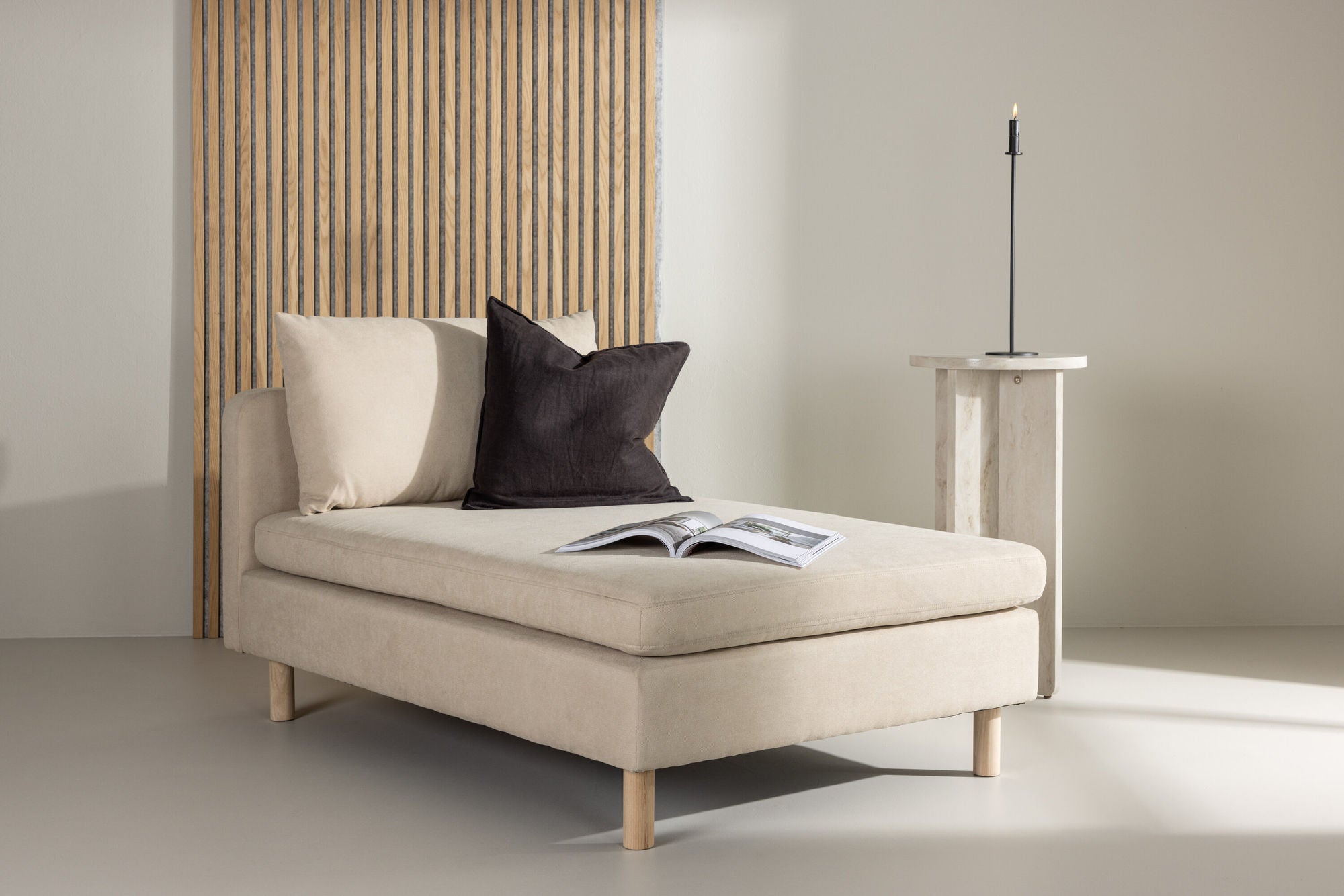Venture Home Zero Daybed - Woodlook / Beige Fabric