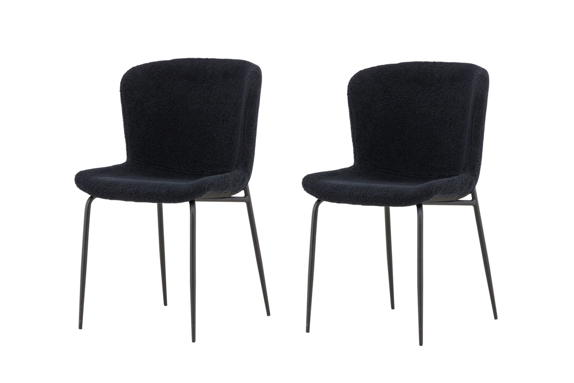 Venture Home Modesto Spisebordsstol 2-pack - Black / Black Teddy