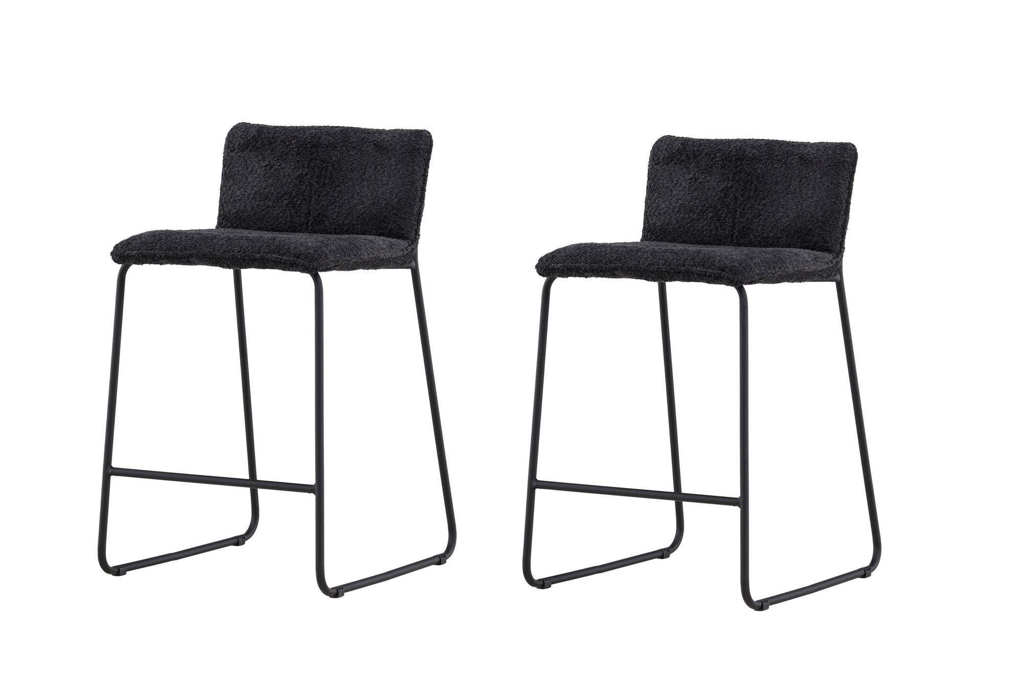 Venture Home Bisbee Bar stol 2-pack - Black boucle /