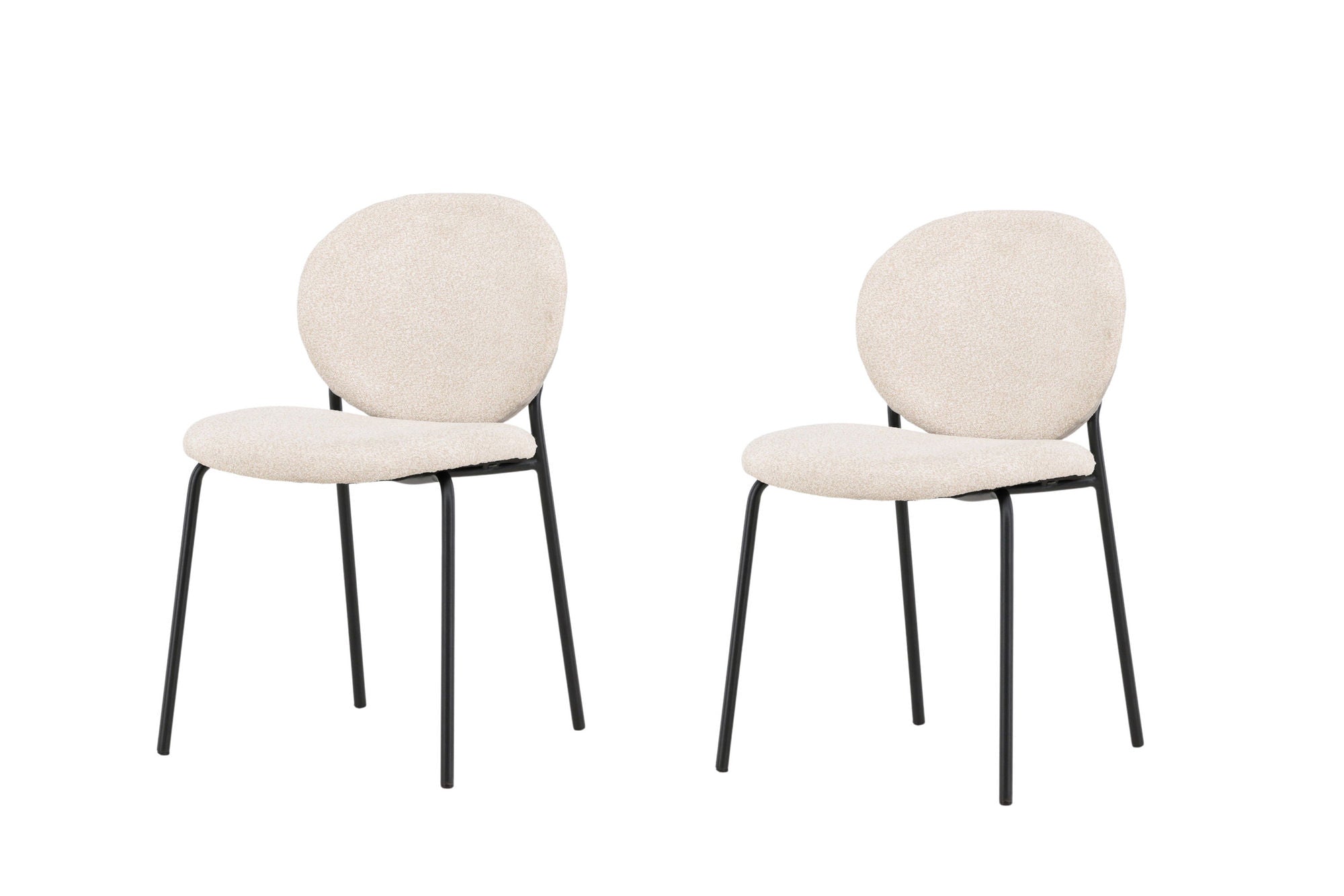 Venture Home Vault Spisebordsstol 2-pack - Black / Beige / FSC 100%