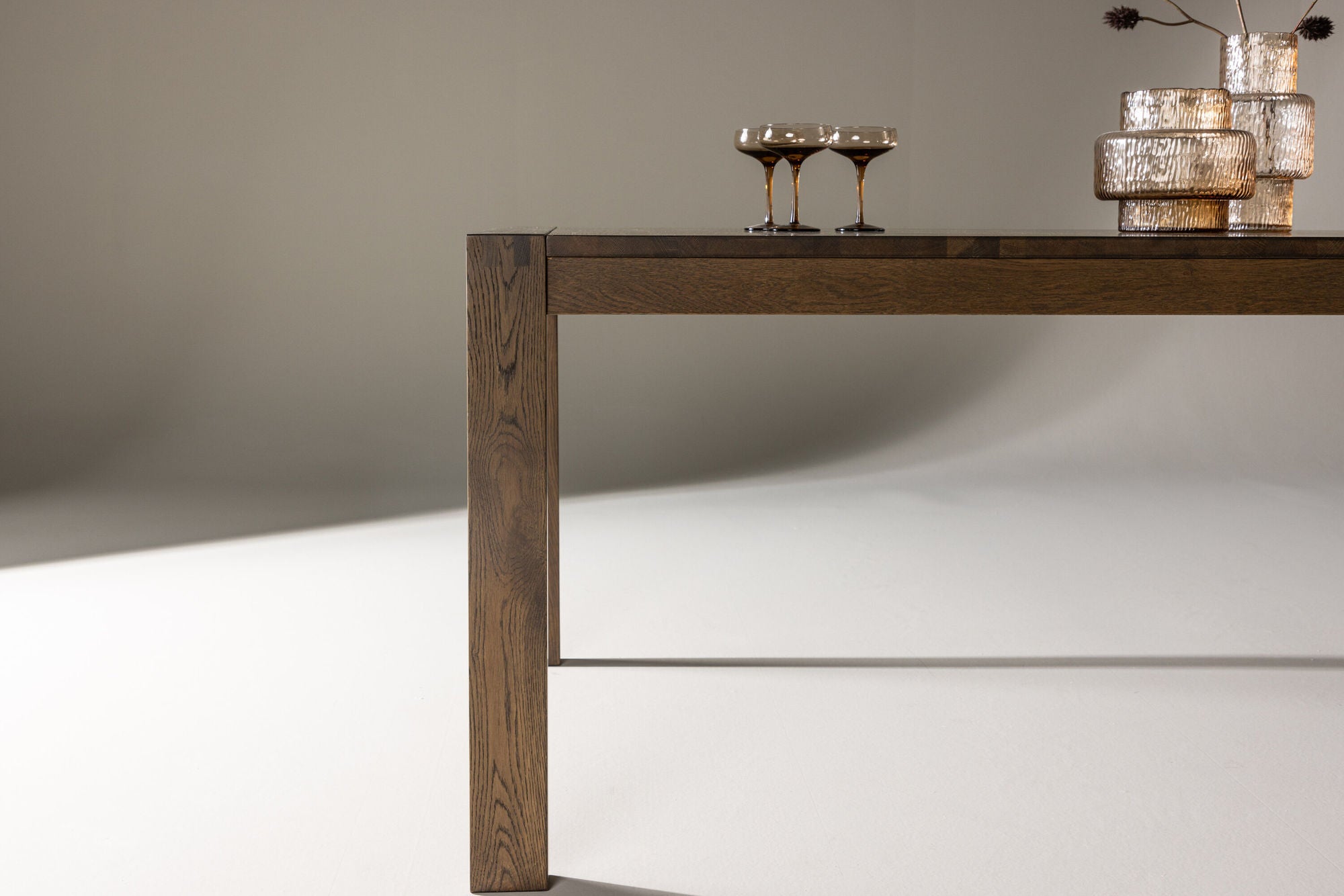 Vind Slider Extention bord - Smoked Oak - 170+40+40cm