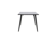 Venture Home Dipp spisebord - 180*90cm - Black Veneer / all black legs