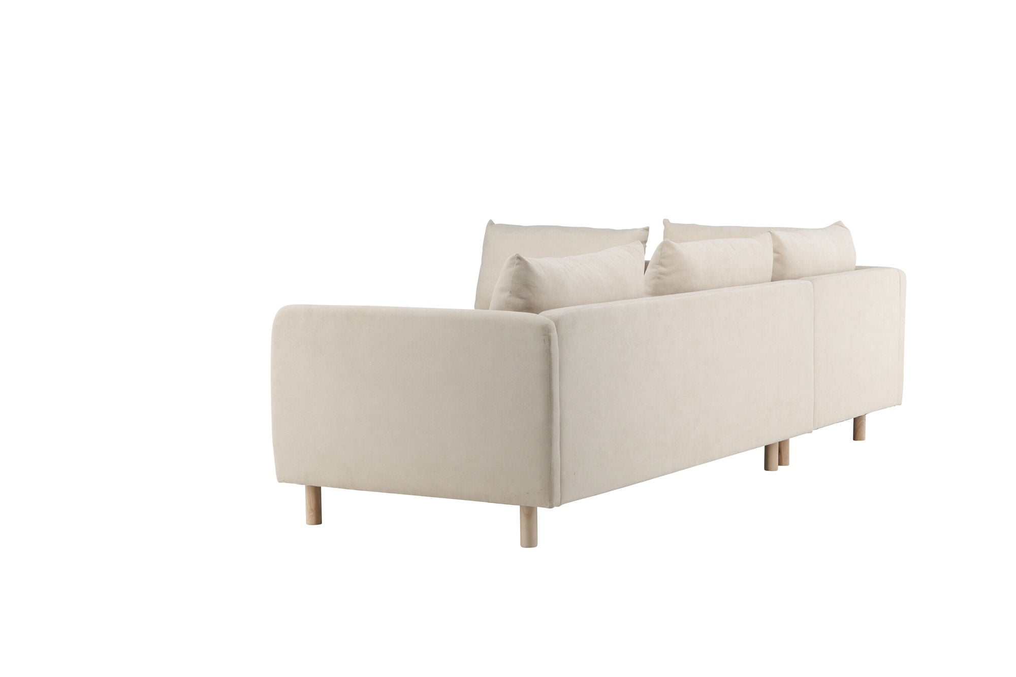 Venture Home Zero hjørne Sofa - Woodlook / Beige Fabric