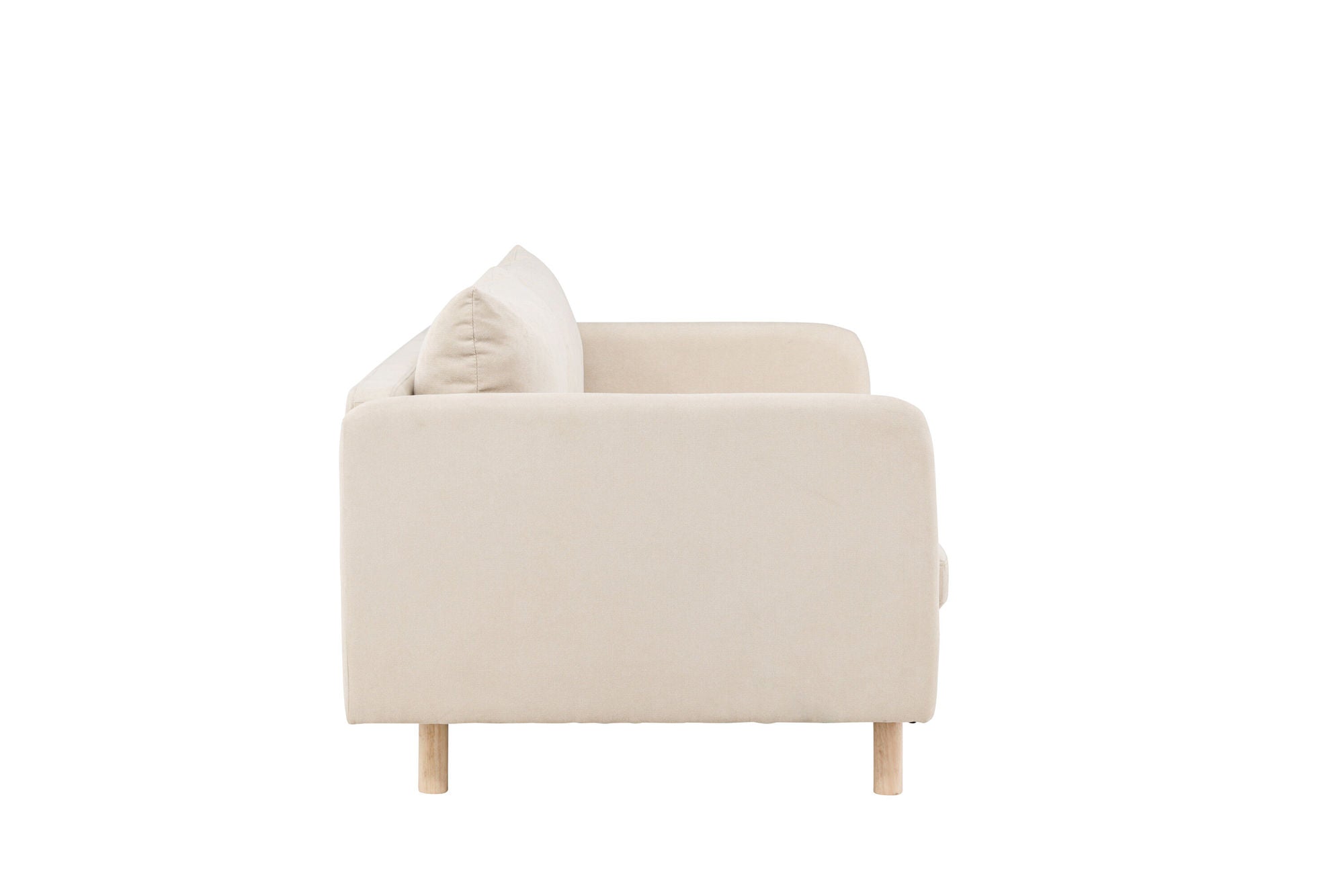 Venture Home Zero 2-seat Sofa - Woodlook / Beige Fabric