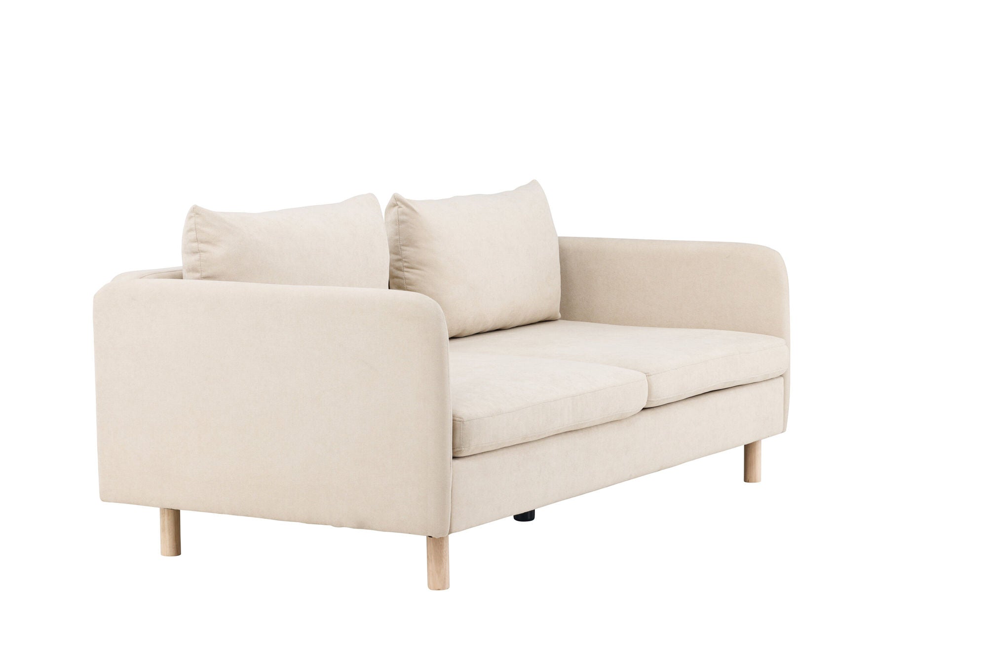 Venture Home Zero 2-seat Sofa - Woodlook / Beige Fabric