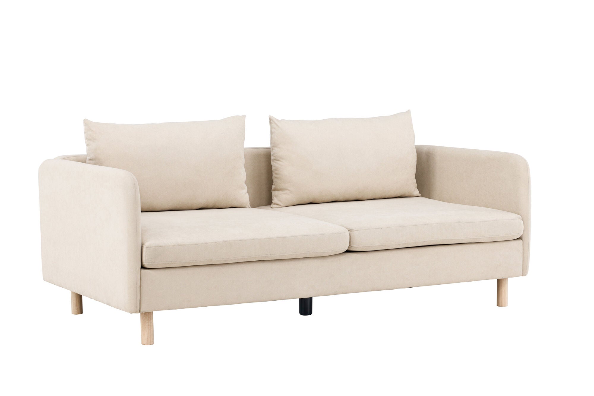 Venture Home Zero 2-seat Sofa - Woodlook / Beige Fabric