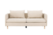 Venture Home Zero 2-seat Sofa - Woodlook / Beige Fabric