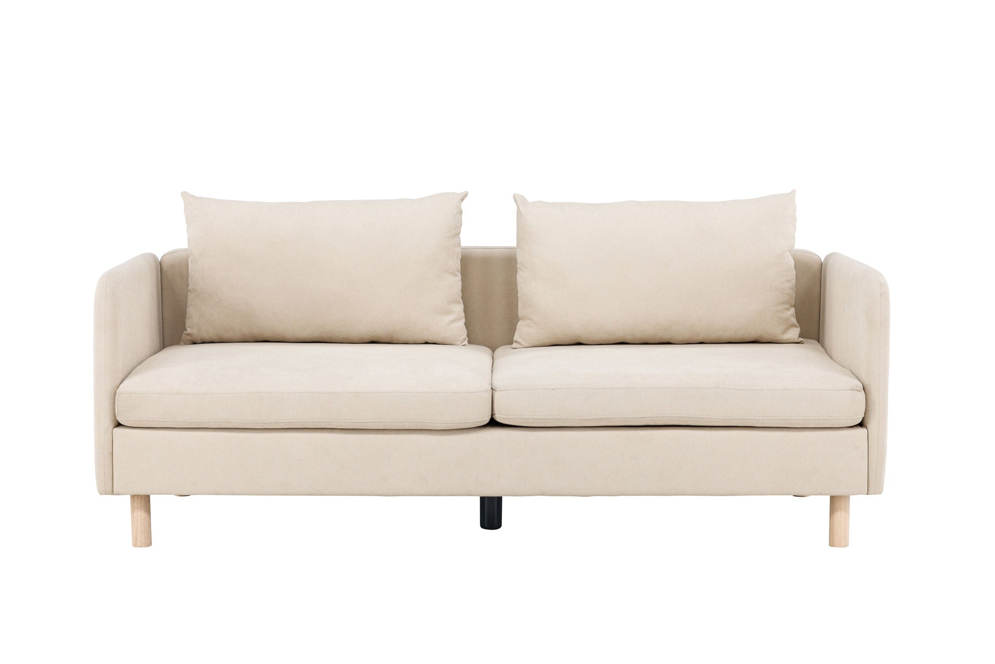 Venture Home Zero 2-seat Sofa - Woodlook / Beige Fabric