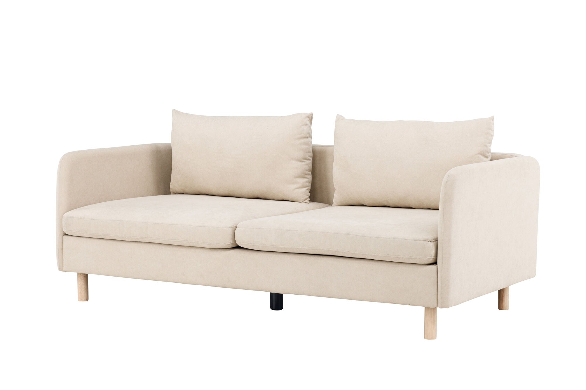 Venture Home Zero 2-seat Sofa - Woodlook / Beige Fabric