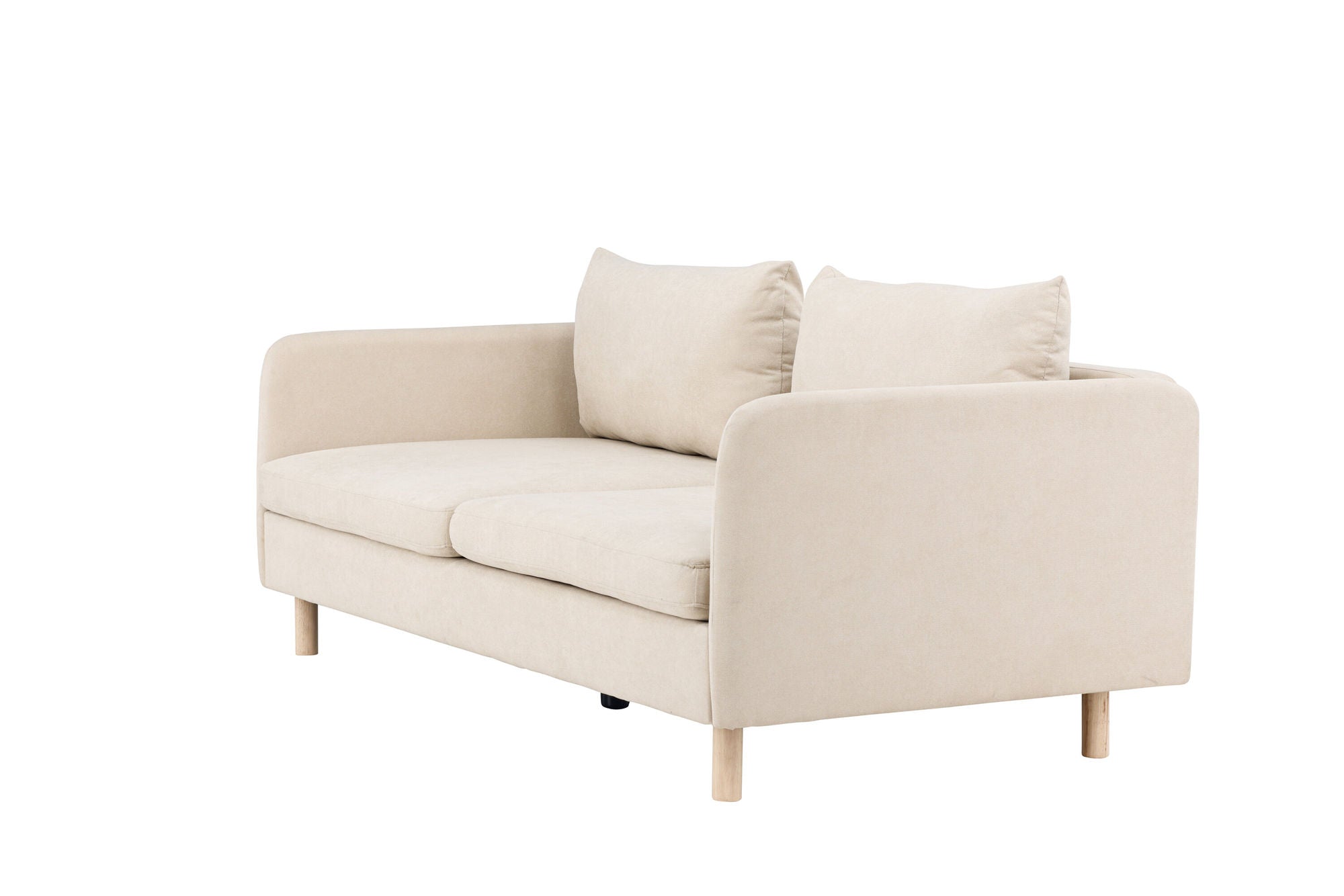 Venture Home Zero 2-seat Sofa - Woodlook / Beige Fabric
