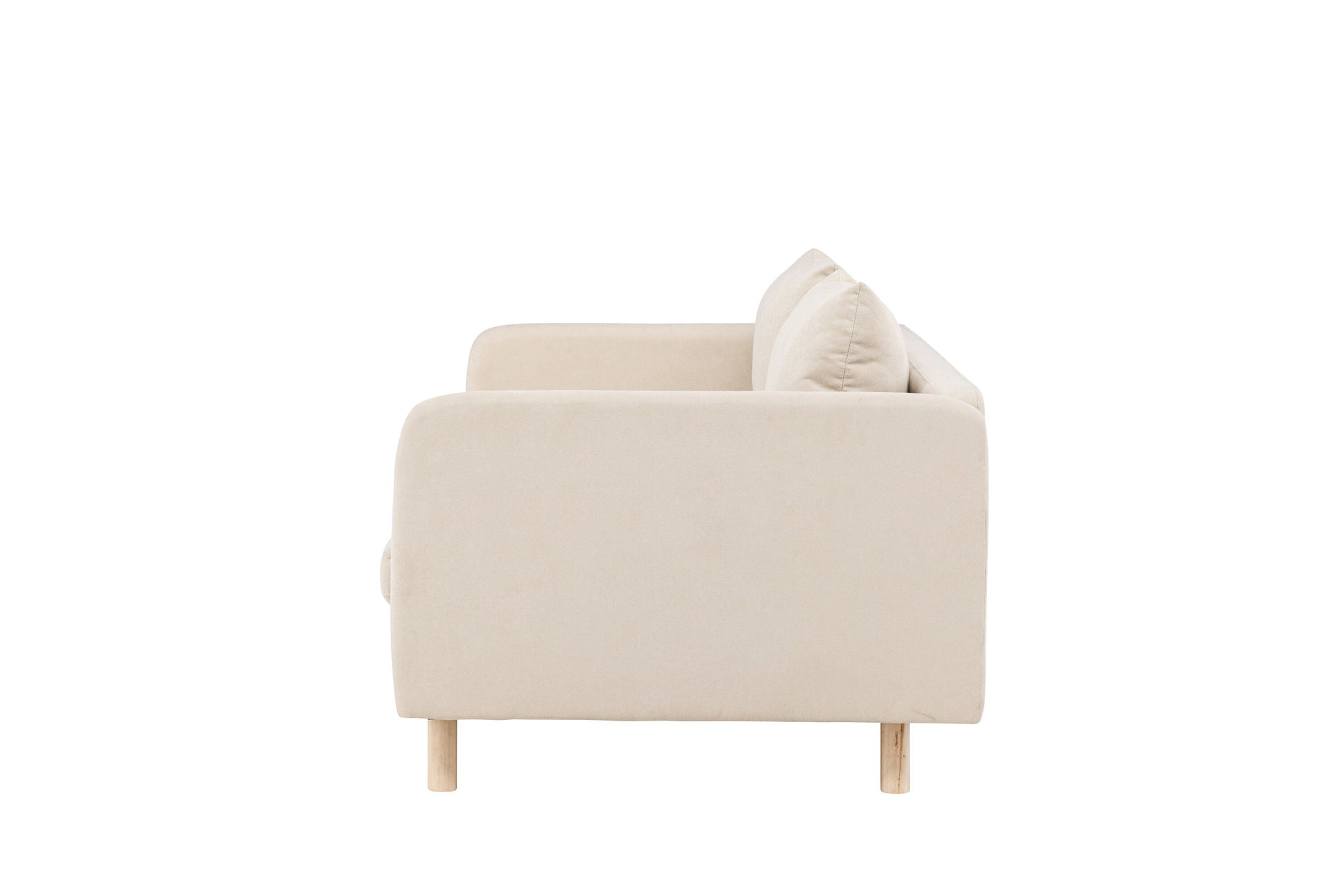 Venture Home Zero 2-seat Sofa - Woodlook / Beige Fabric