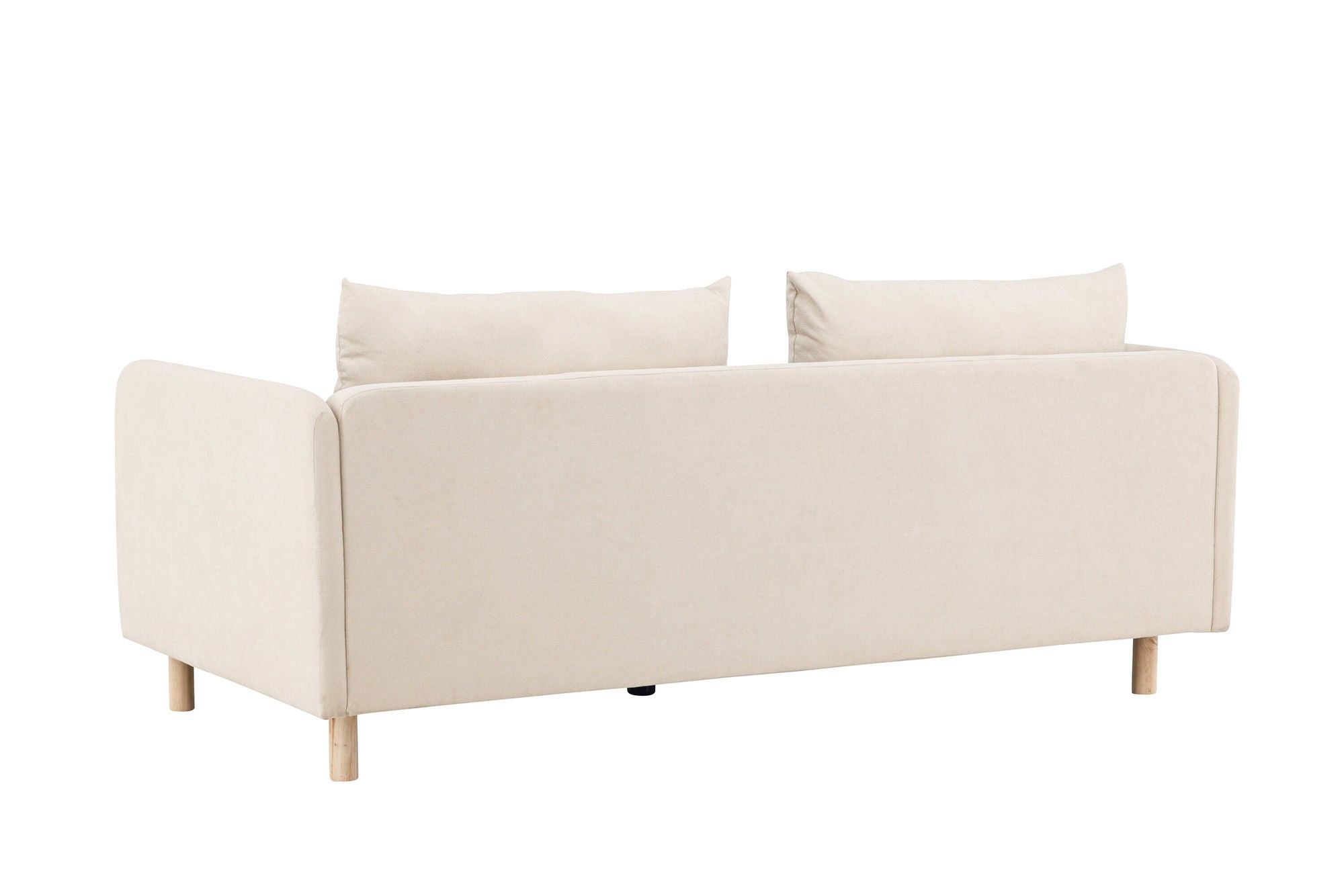 Venture Home Zero 2-seat Sofa - Woodlook / Beige Fabric