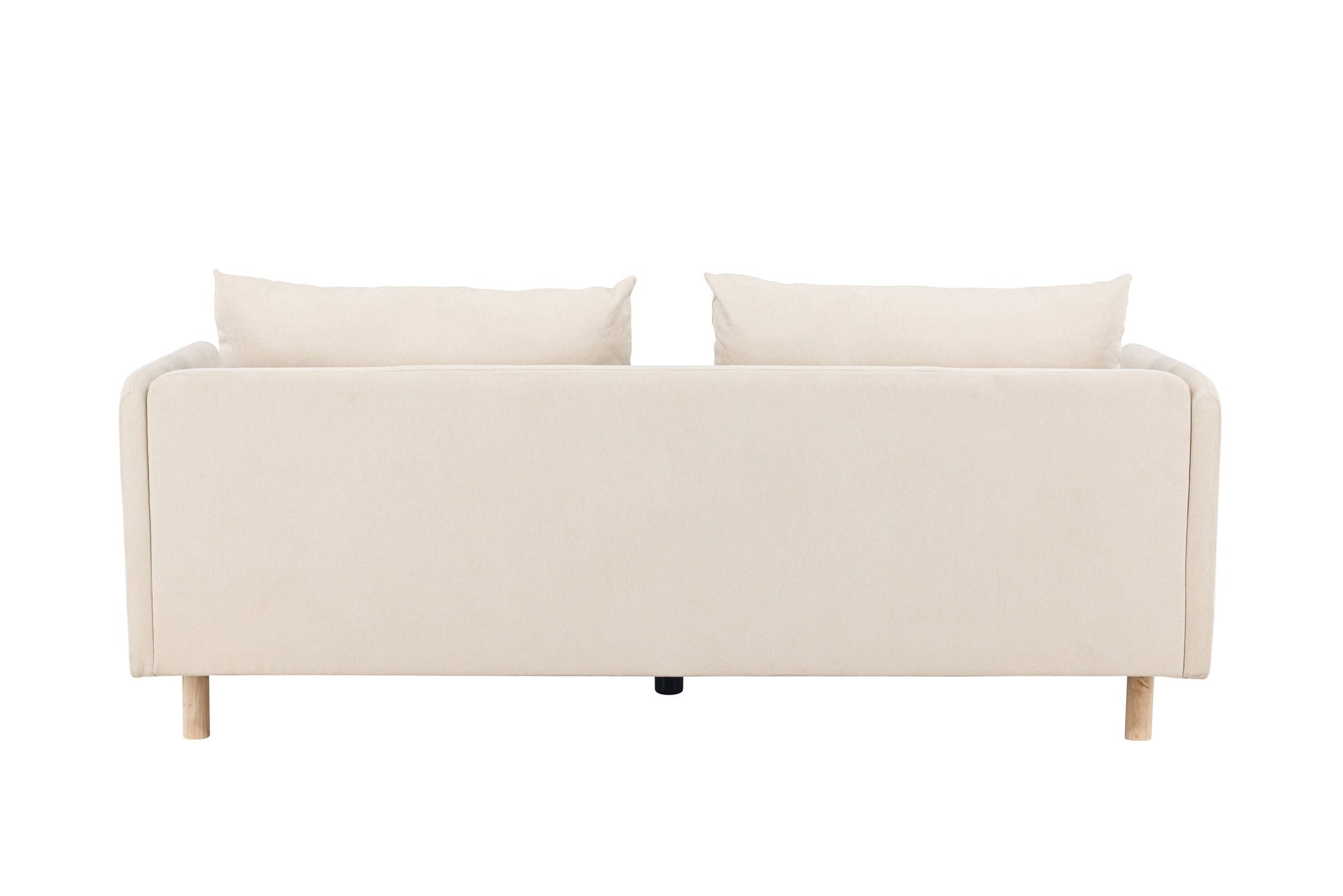 Venture Home Zero 2-seat Sofa - Woodlook / Beige Fabric