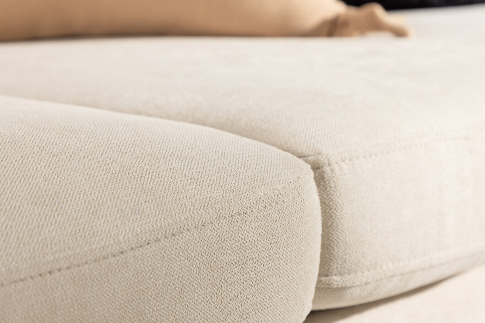 Venture Home Zero 2-seat Sofa - Woodlook / Beige Fabric