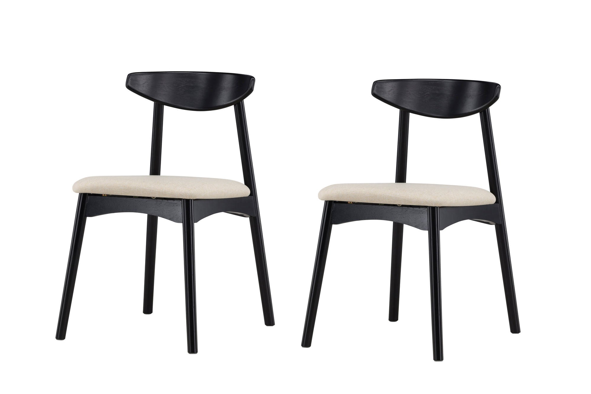 Vind Ven Spisebordsstol 2-pack - Black /