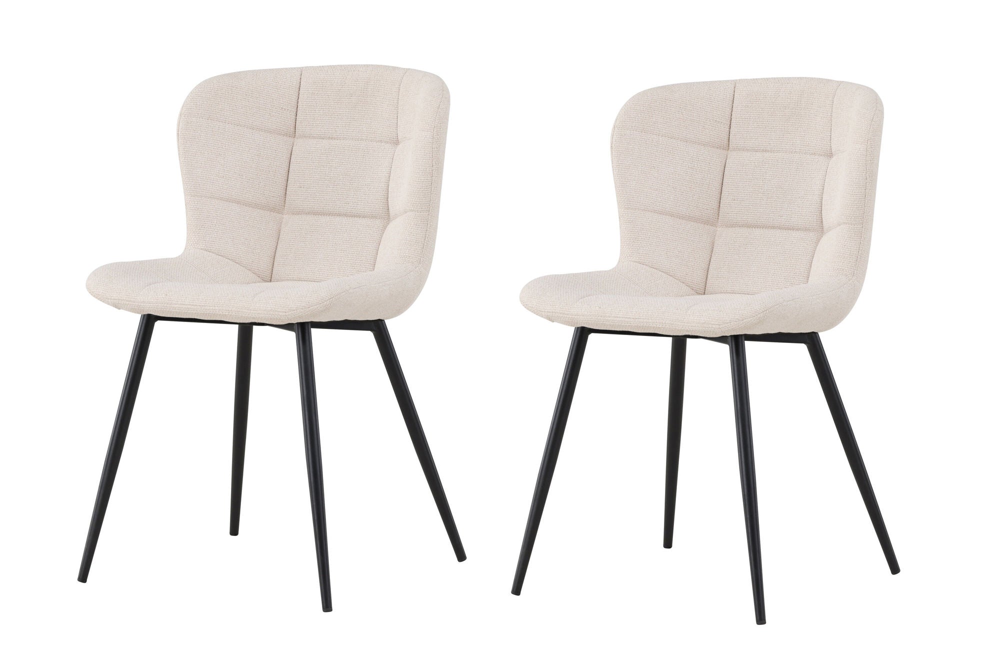 Venture Home Lily Spisebordsstol 2-pack - Black/ Beige