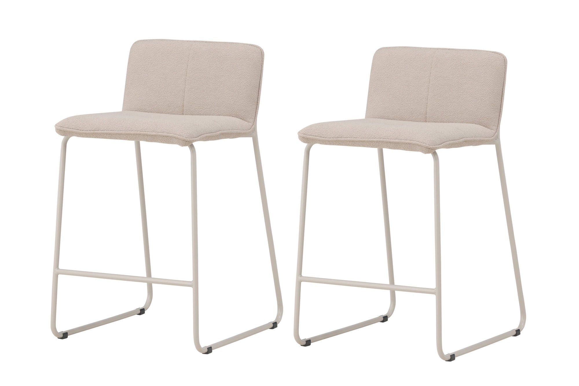 Venture Home Bisbee Bar stol 2-pack - Beige/ Beige boucle